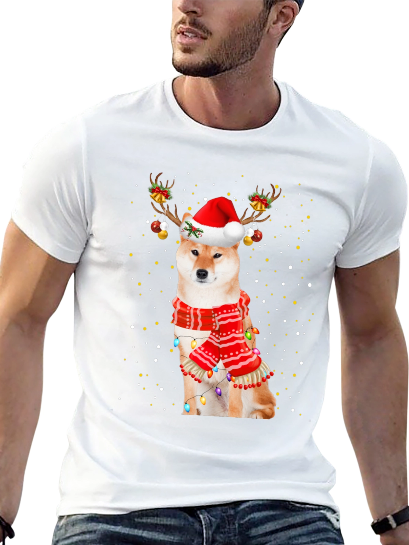 Festive Shiba Inu Christmas T-Shirt