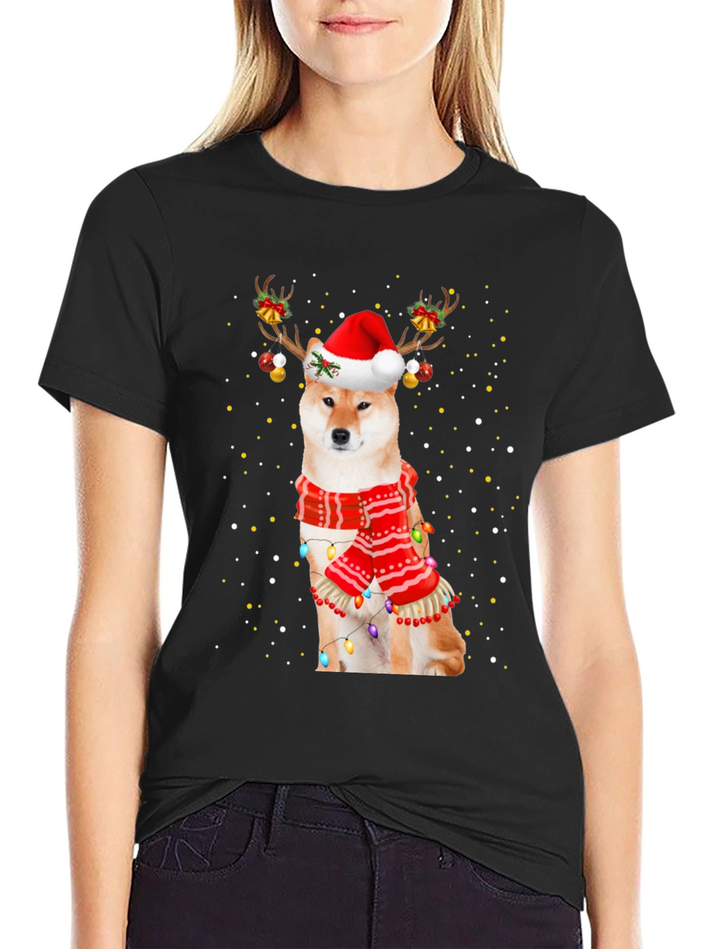 Festive Shiba Inu Christmas T-Shirt