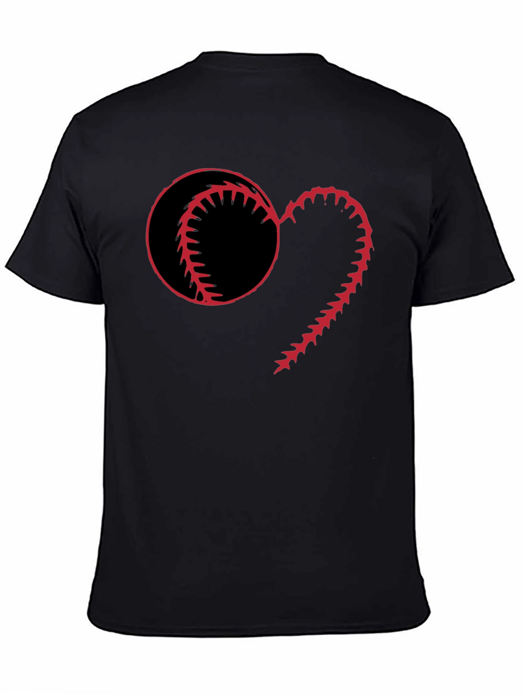 Baseball Heart Graphic T-Shirt