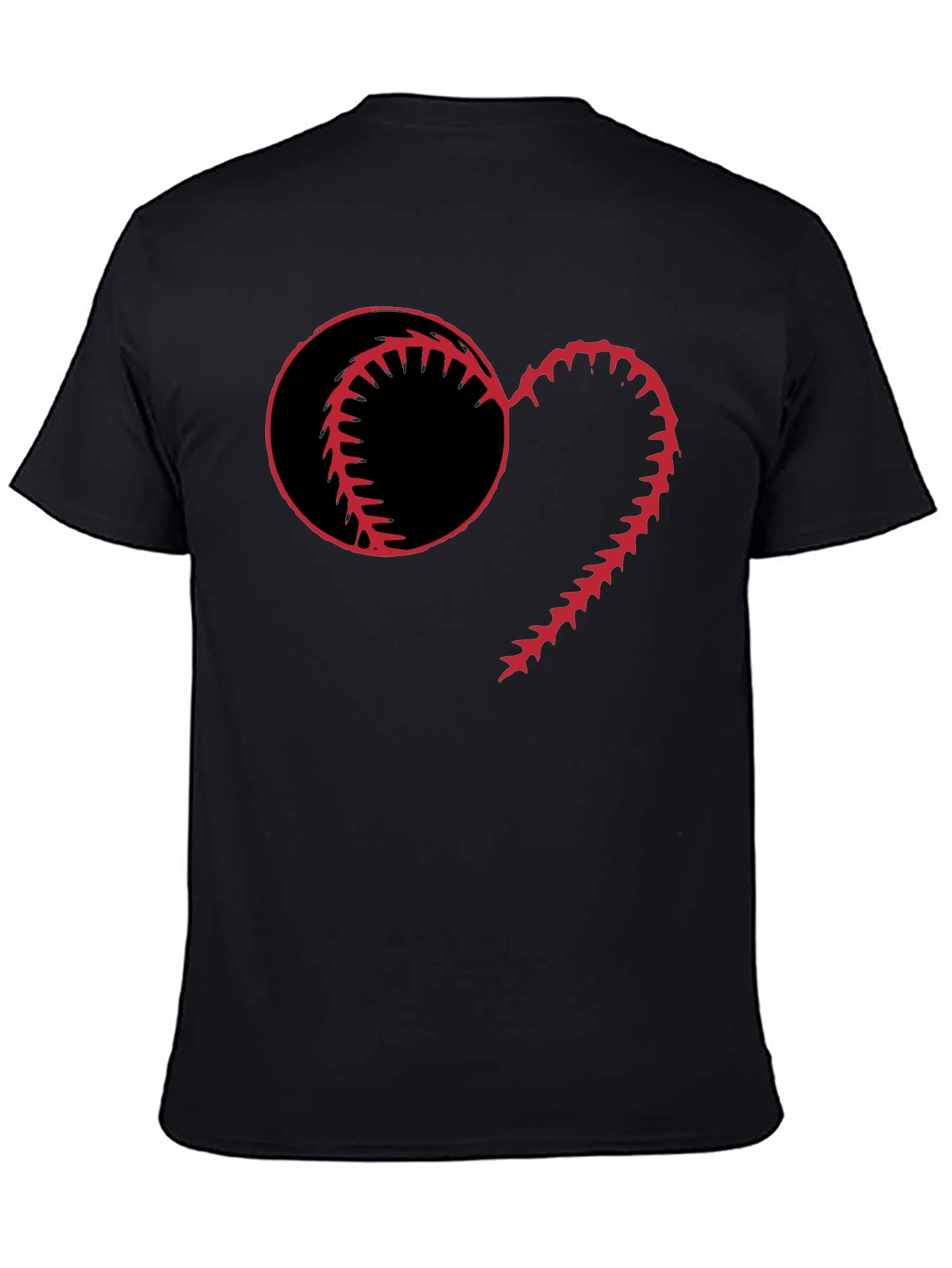 Baseball Heart Graphic T-Shirt