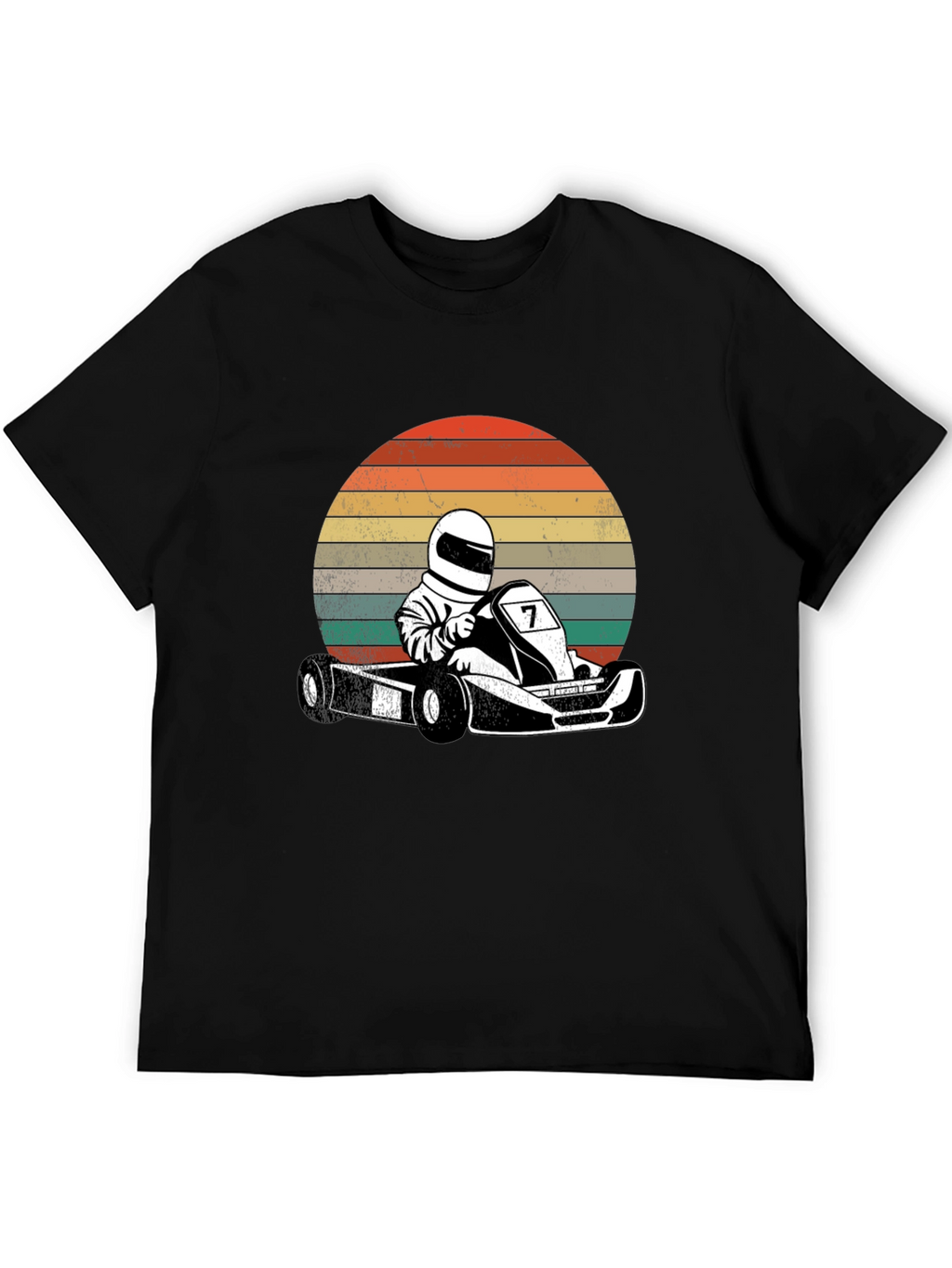 Retro Go-Kart Racer Graphic T-Shirt