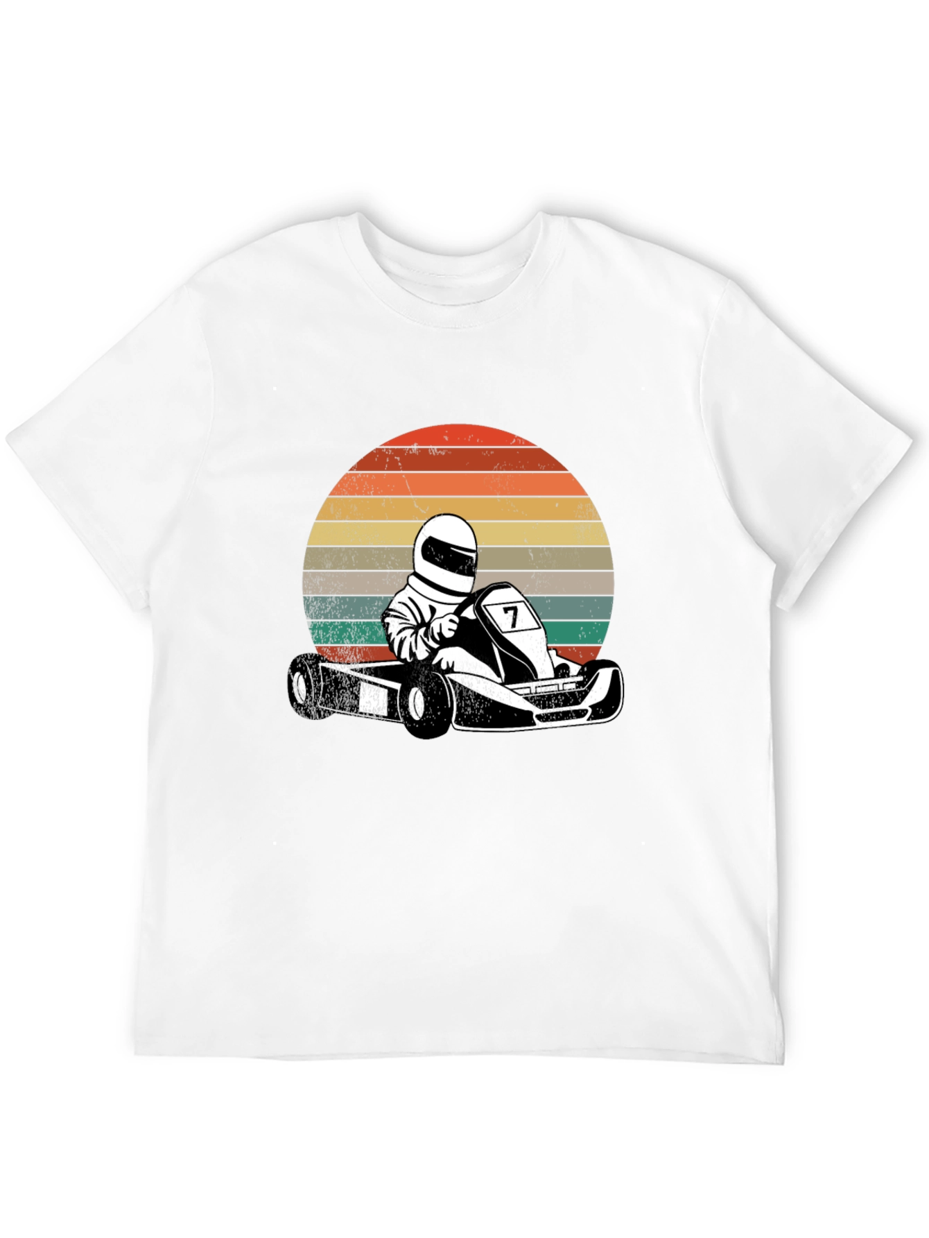 Retro Go-Kart Racer Graphic T-Shirt