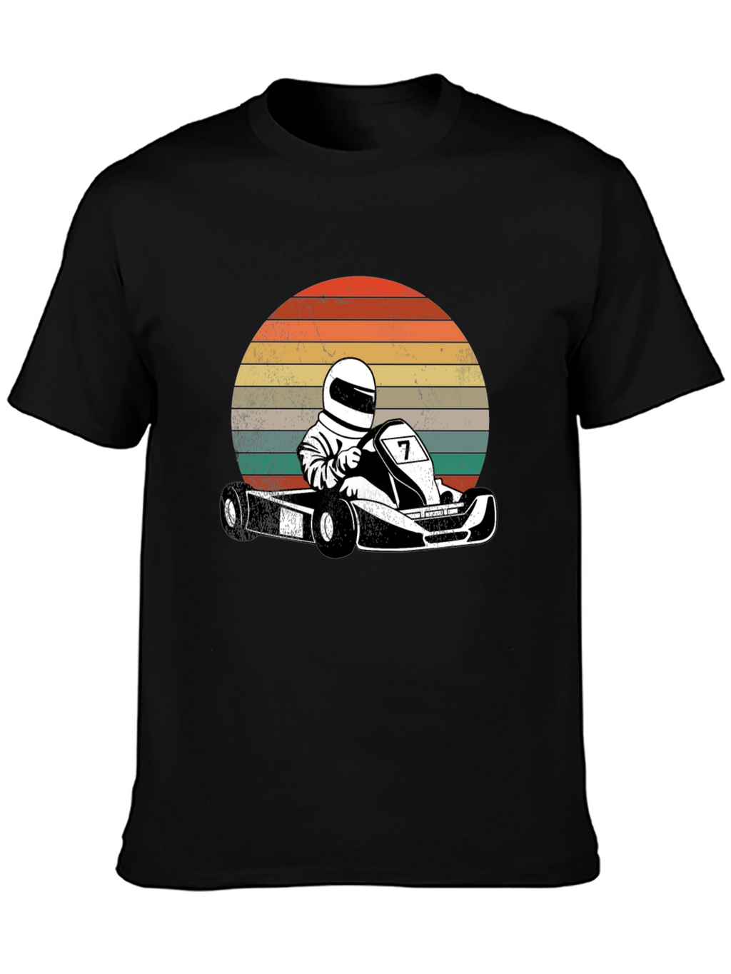 Retro Go-Kart Racer Graphic T-Shirt