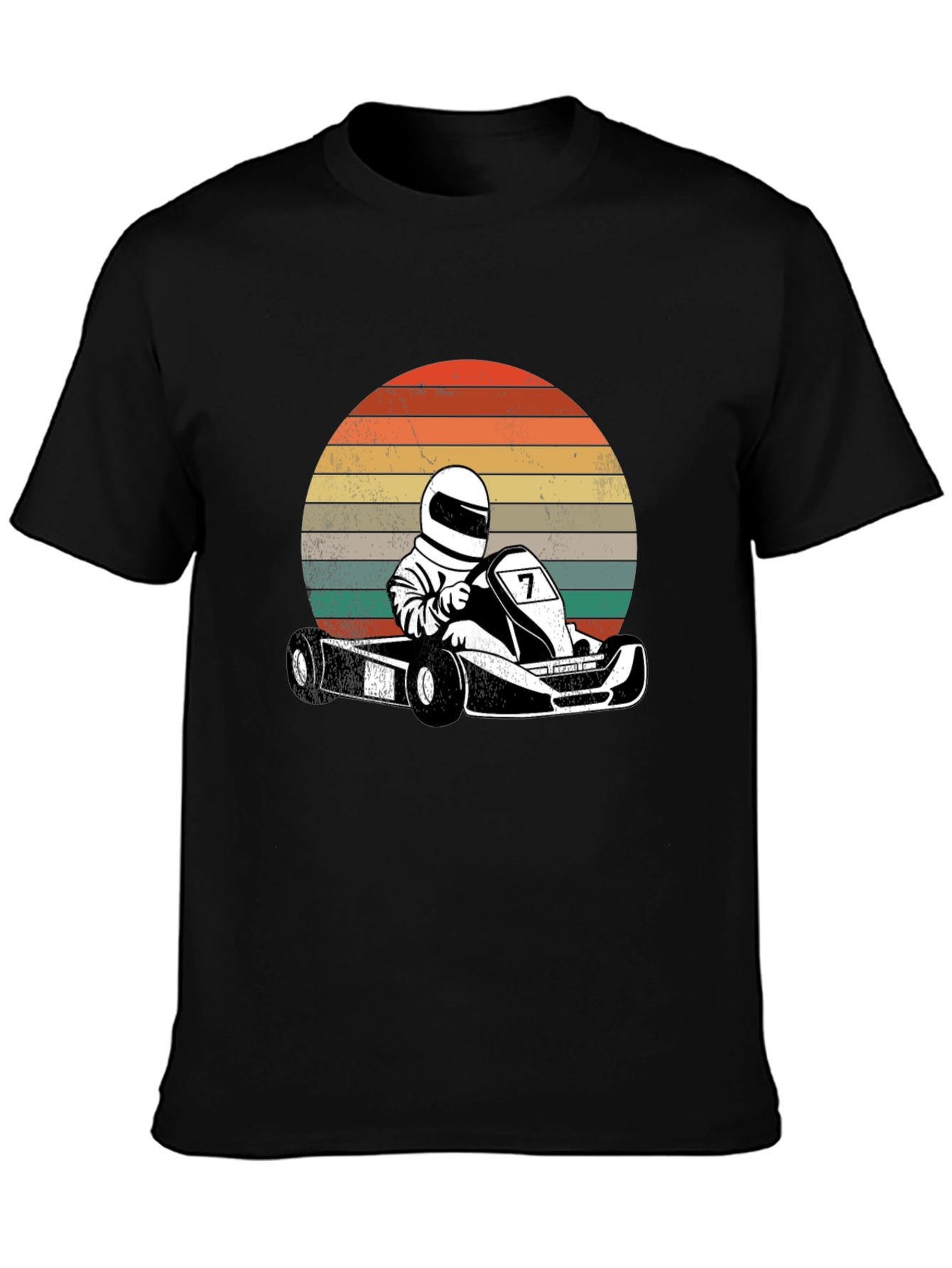 Retro Go-Kart Racer Graphic T-Shirt