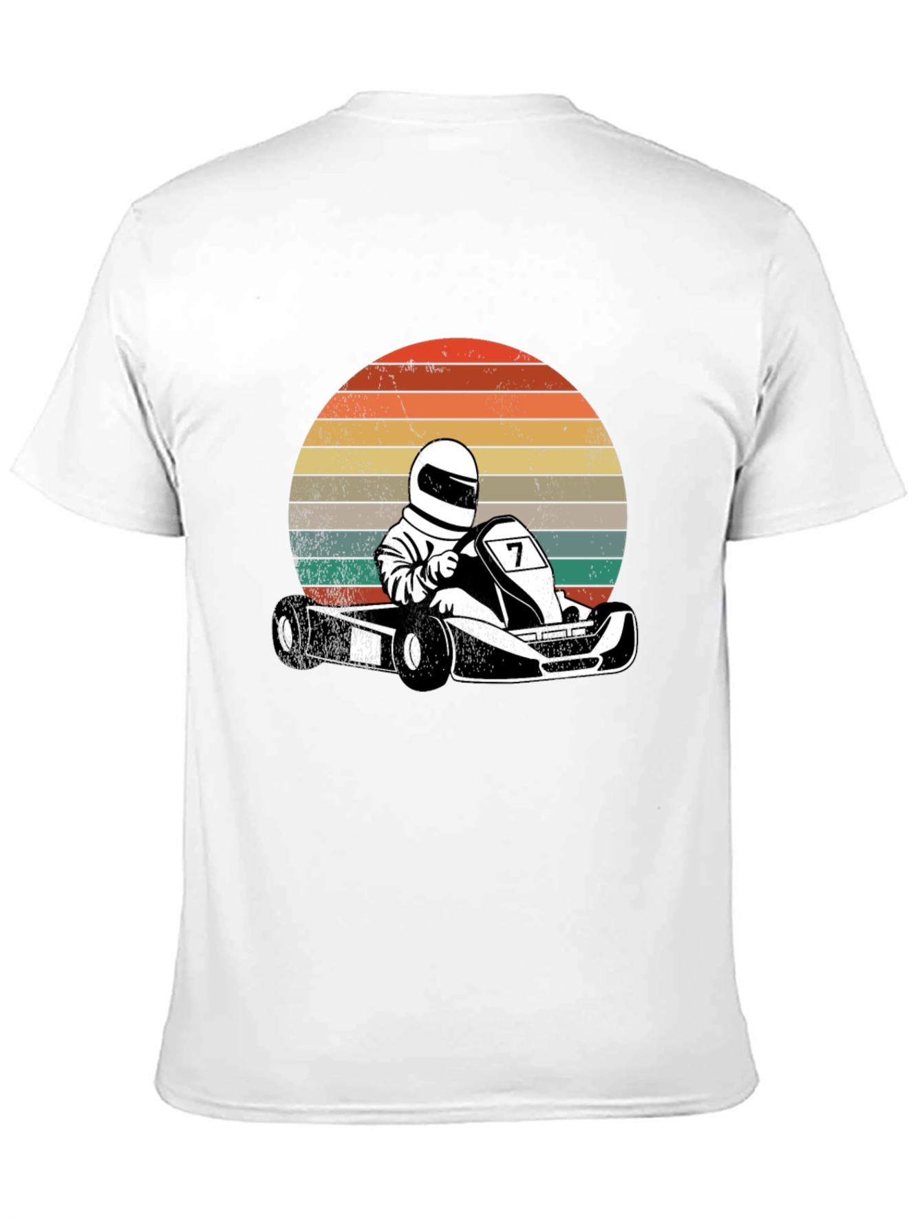 Retro Go-Kart Racer Graphic T-Shirt
