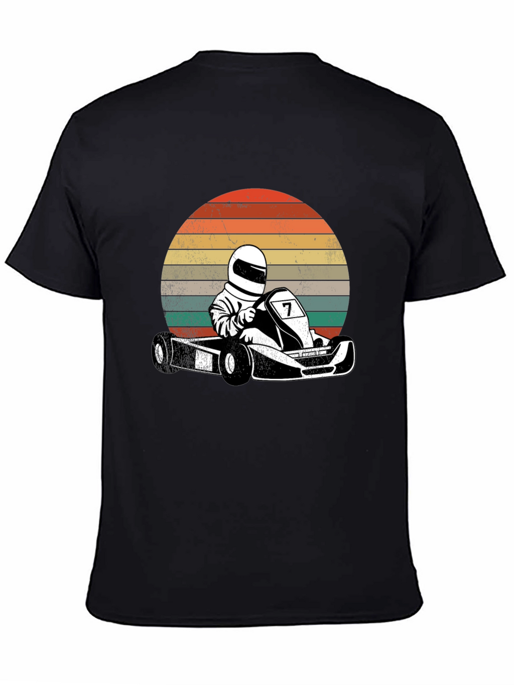 Retro Go-Kart Racer Graphic T-Shirt