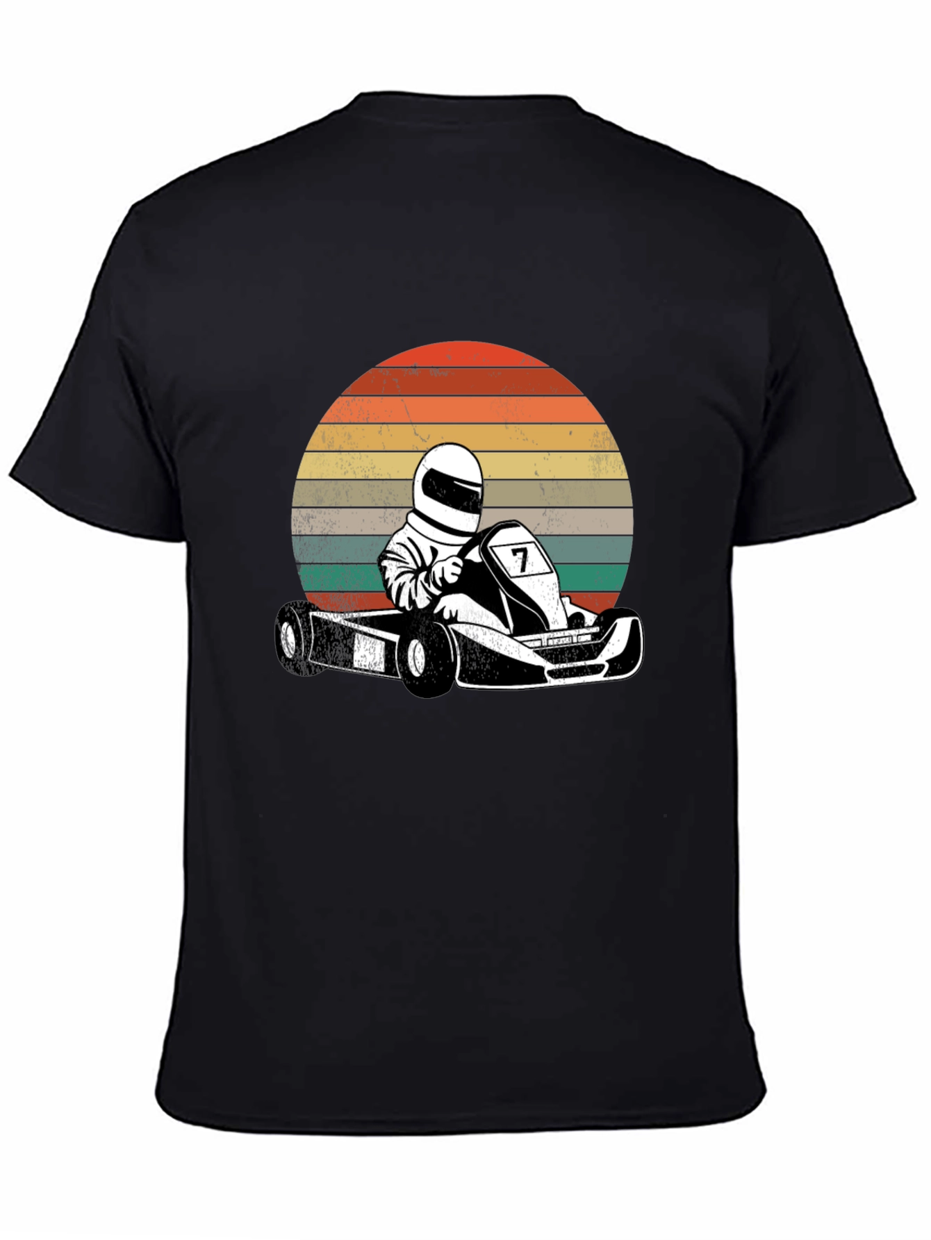 Retro Go-Kart Racer Graphic T-Shirt