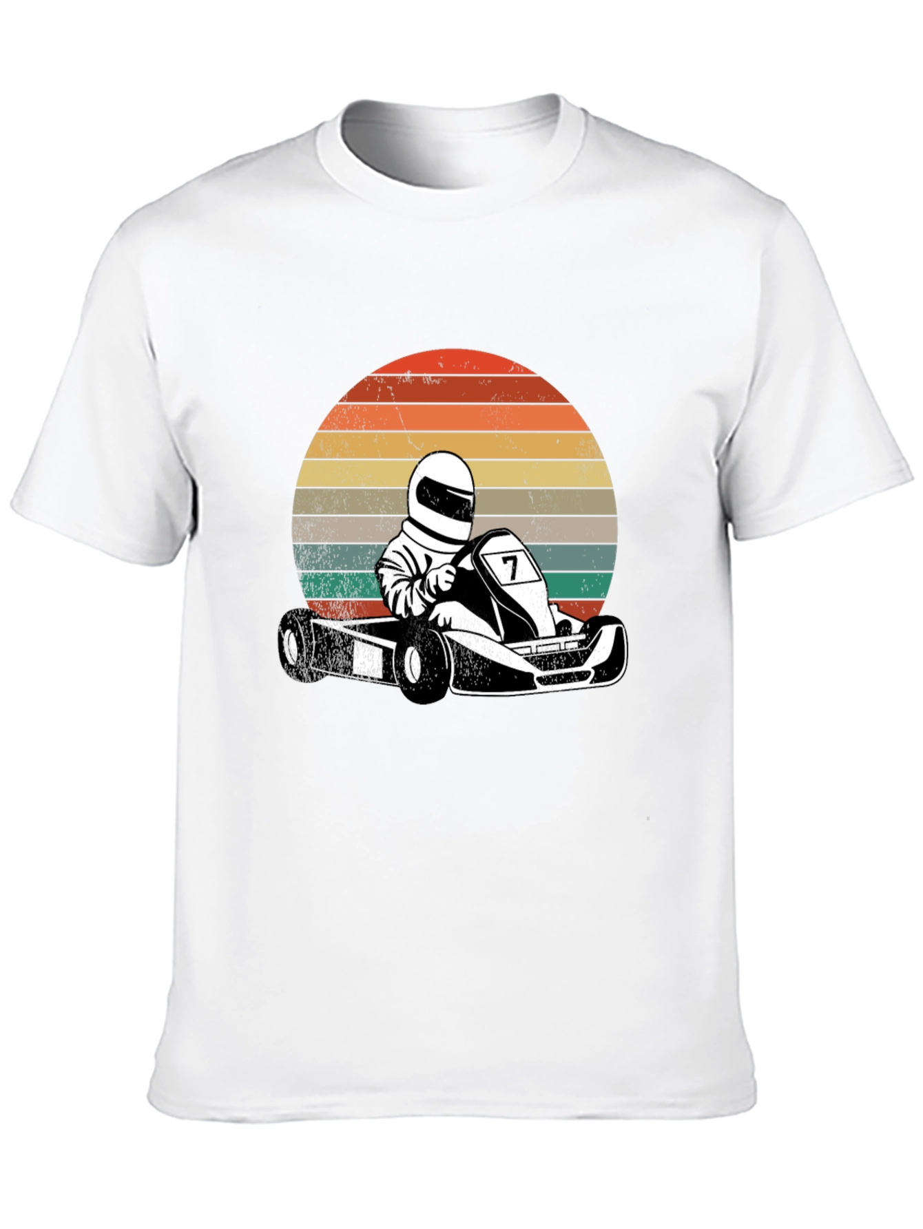 Retro Go-Kart Racer Graphic T-Shirt