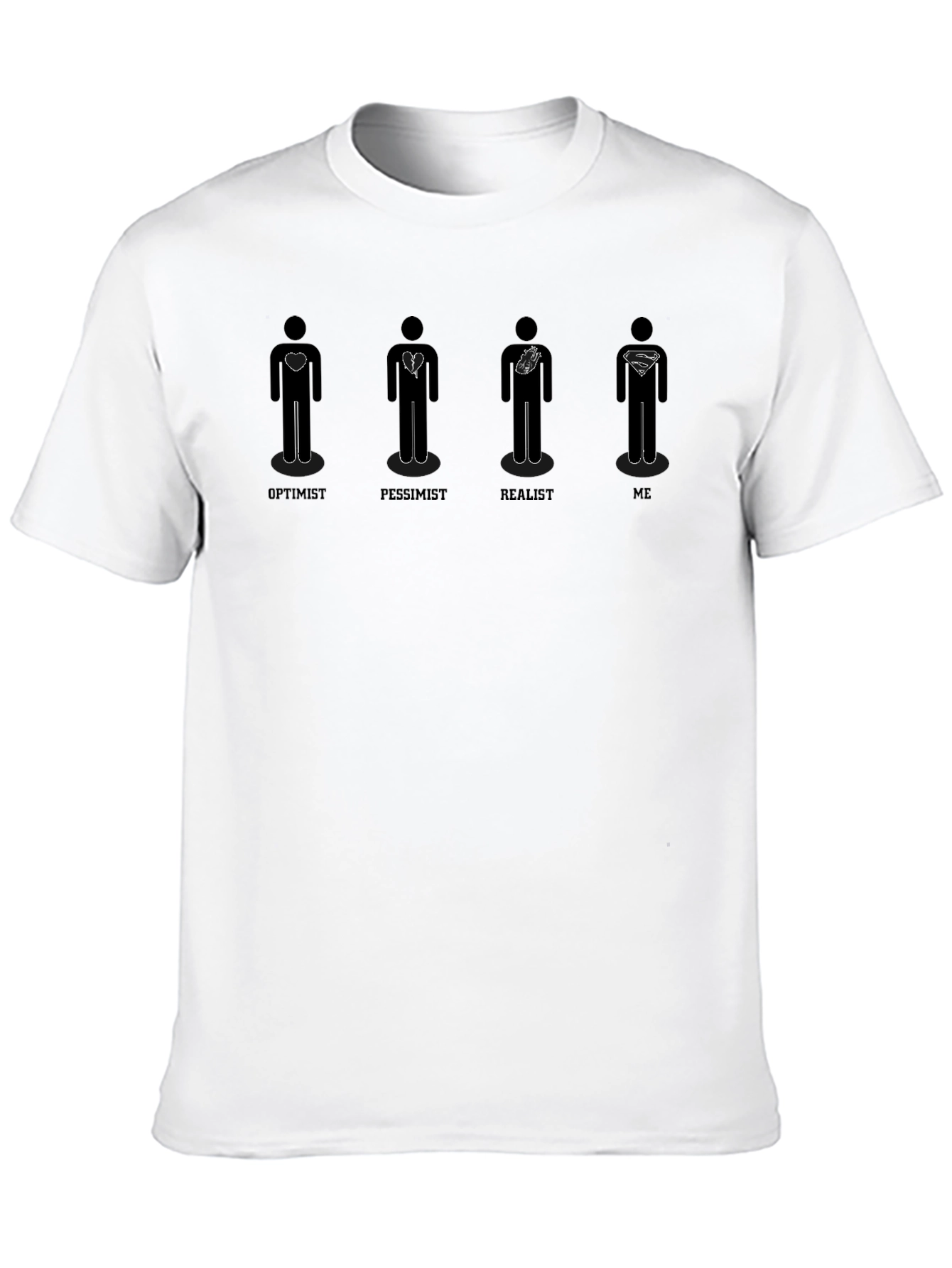 Optimist Pessimist Realist ME Graphic Tee
