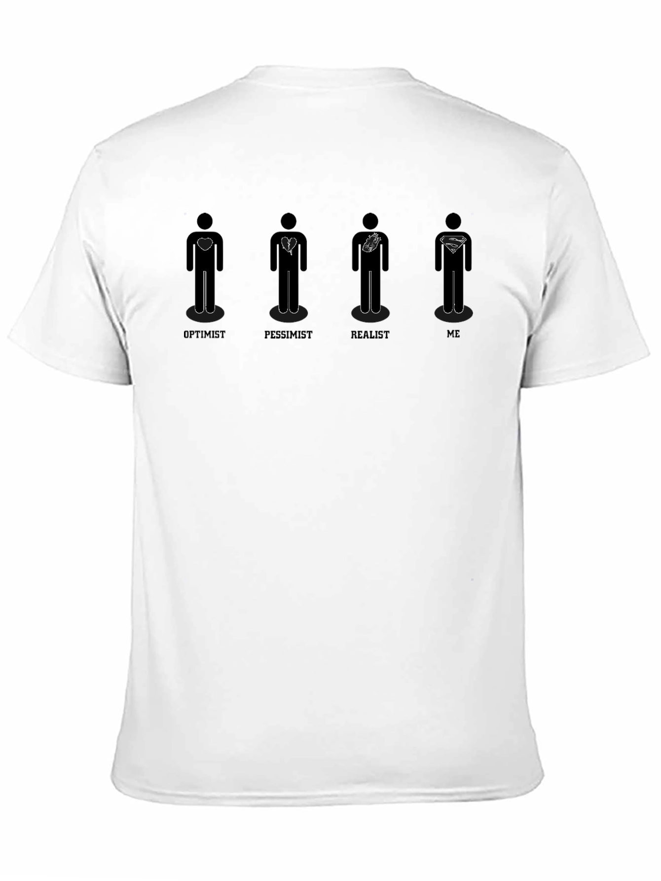 Optimist Pessimist Realist ME Graphic Tee