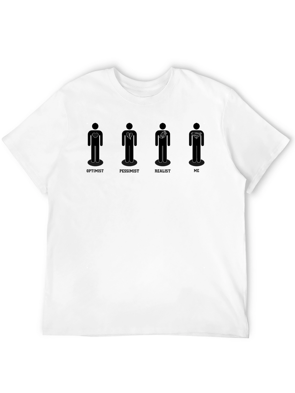 Optimist Pessimist Realist ME Graphic Tee
