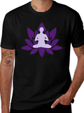 Yoga Lotus Black T-shirt
