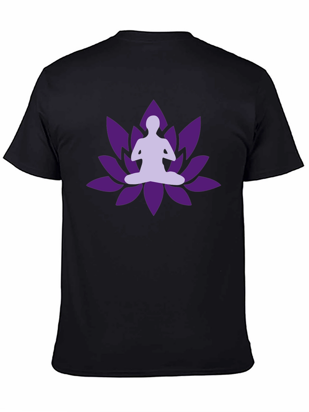 Yoga Lotus Black T-shirt