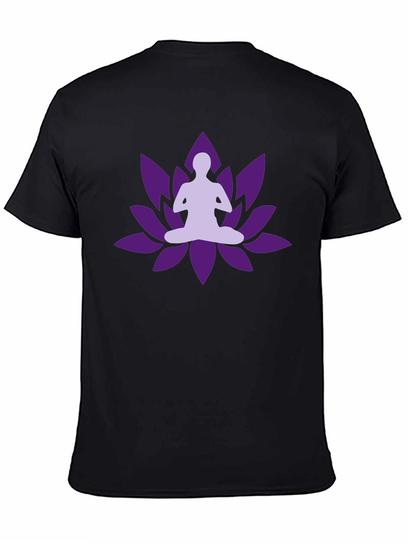 Yoga Lotus Black T-shirt