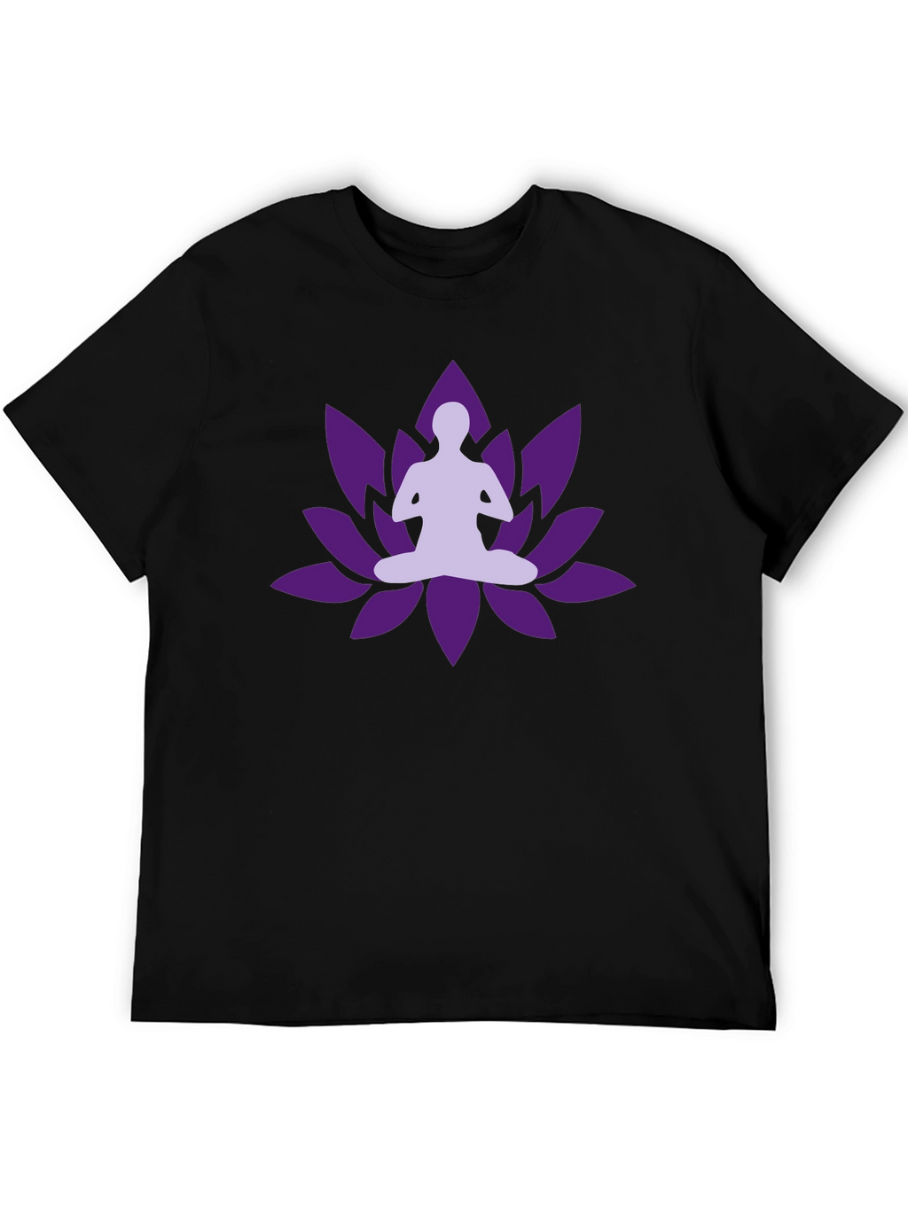 Yoga Lotus Black T-shirt