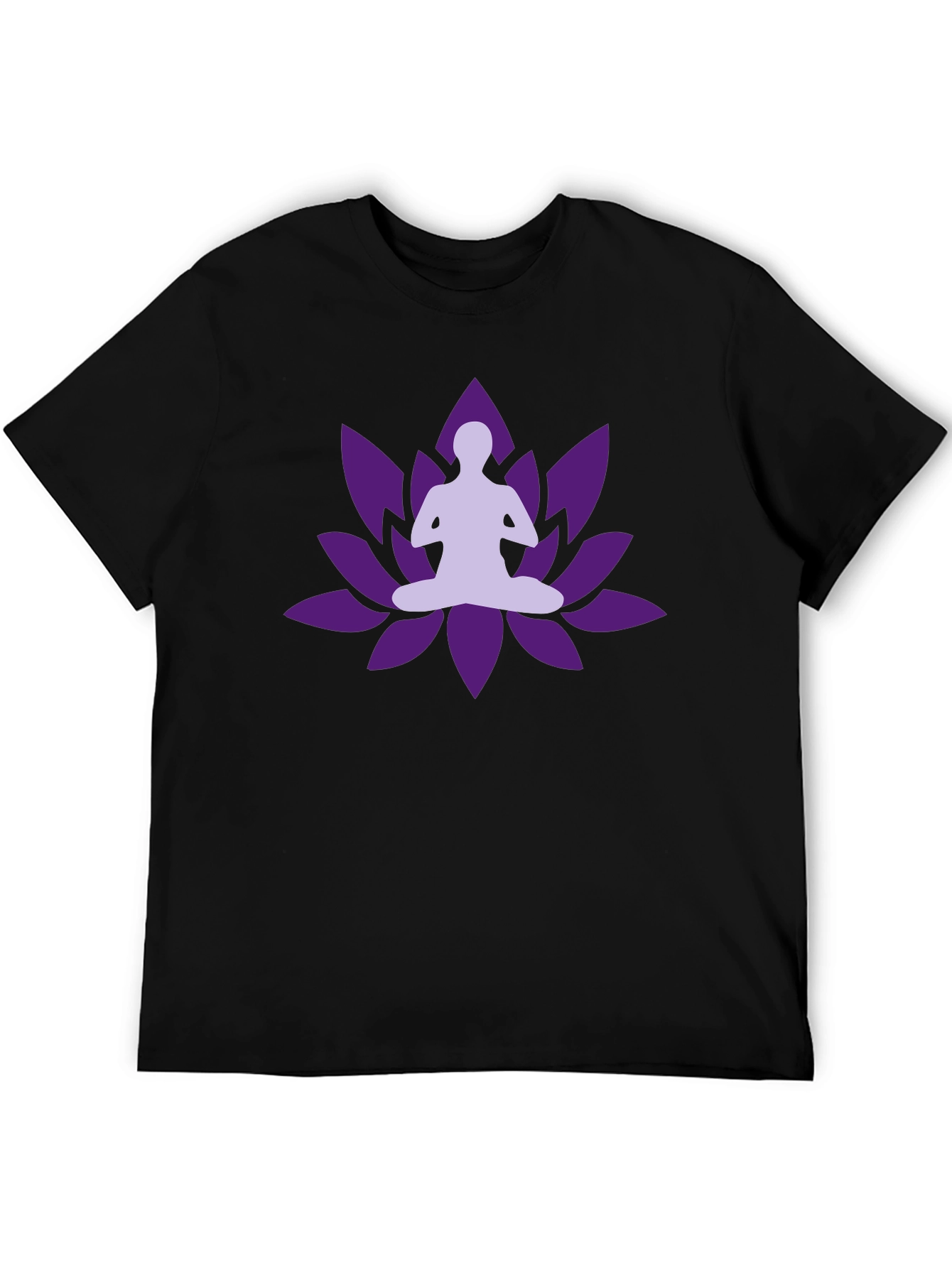 Yoga Lotus Black T-shirt