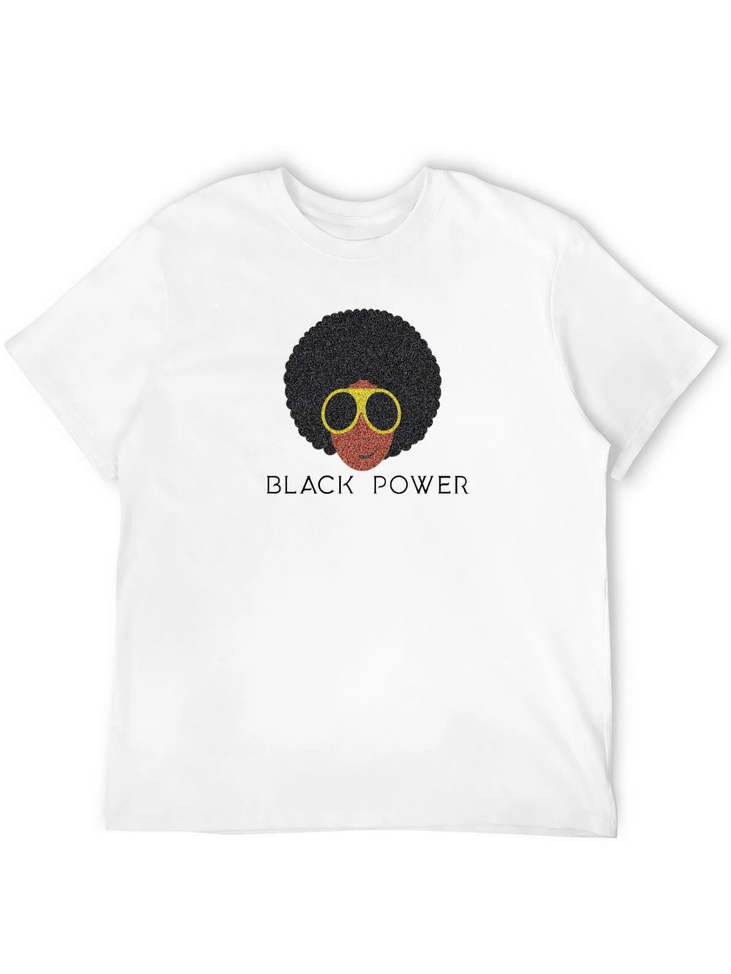 Black Power Afro T-Shirt - Retro Style