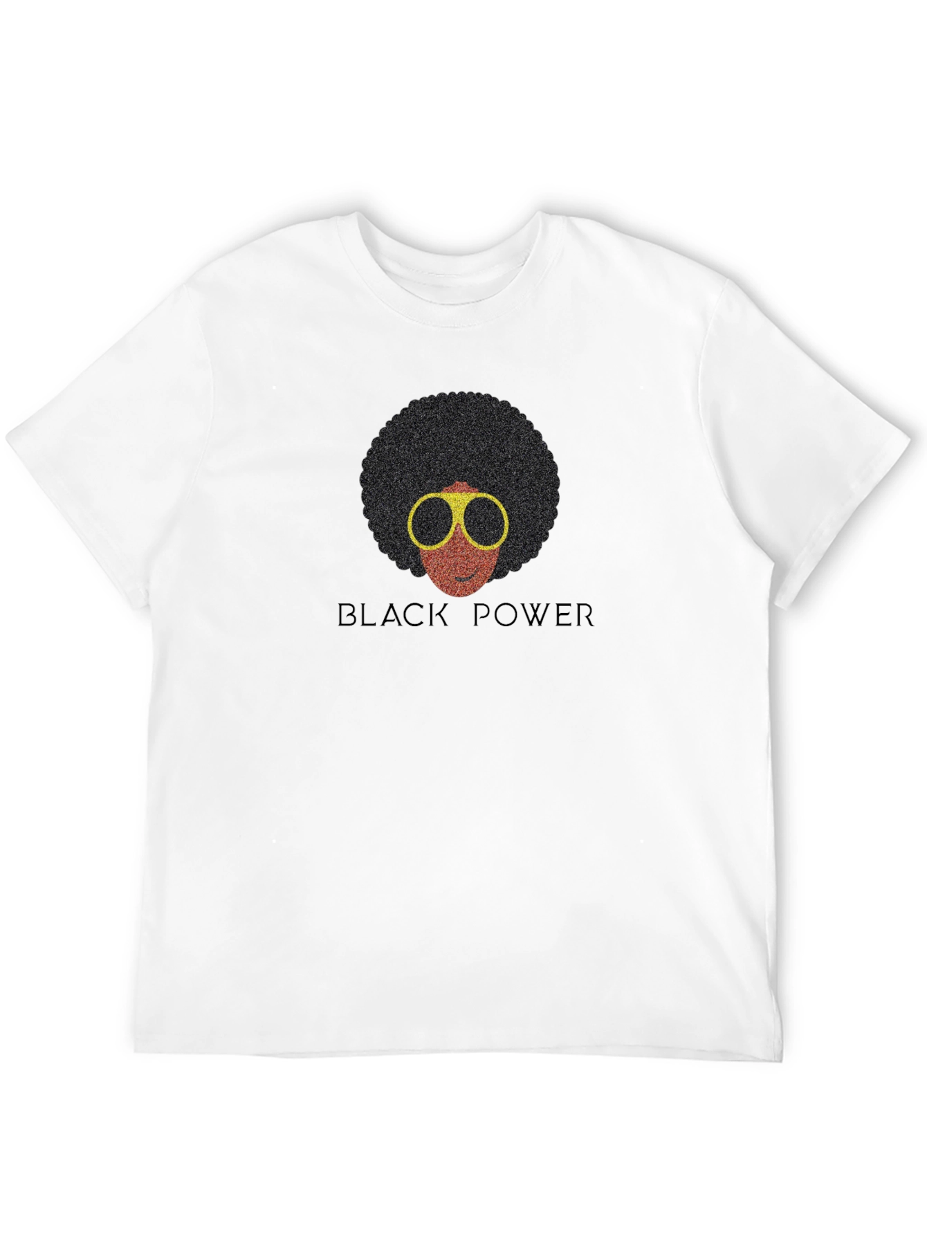 Black Power Afro T-Shirt - Retro Style