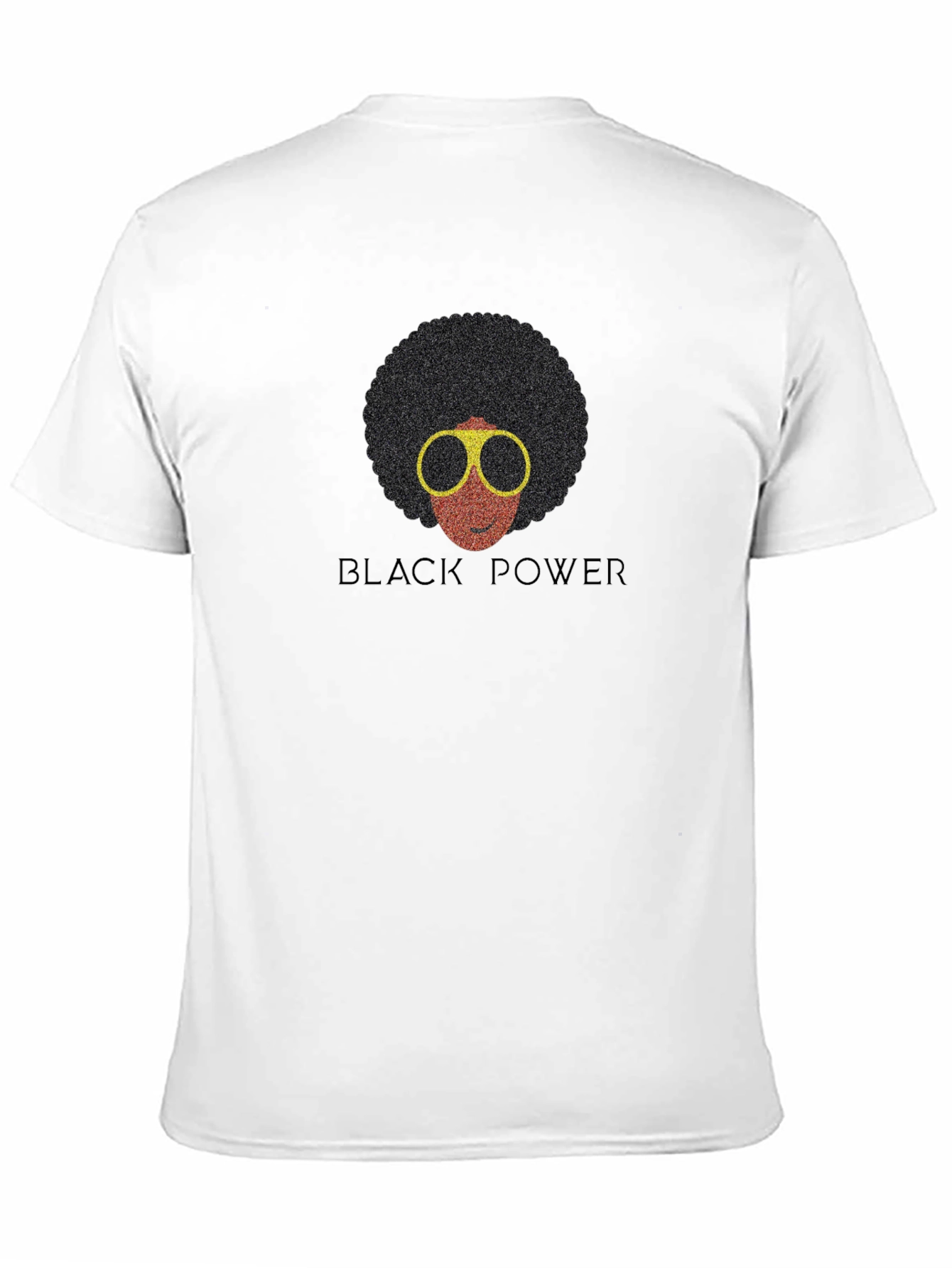 Black Power Afro T-Shirt - Retro Style