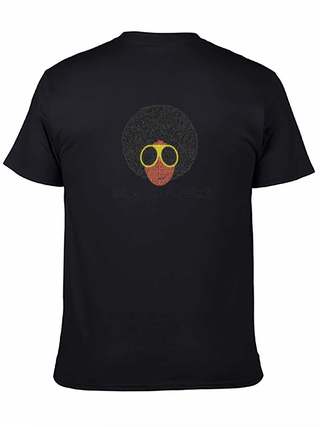 Black Power Afro T-Shirt - Retro Style