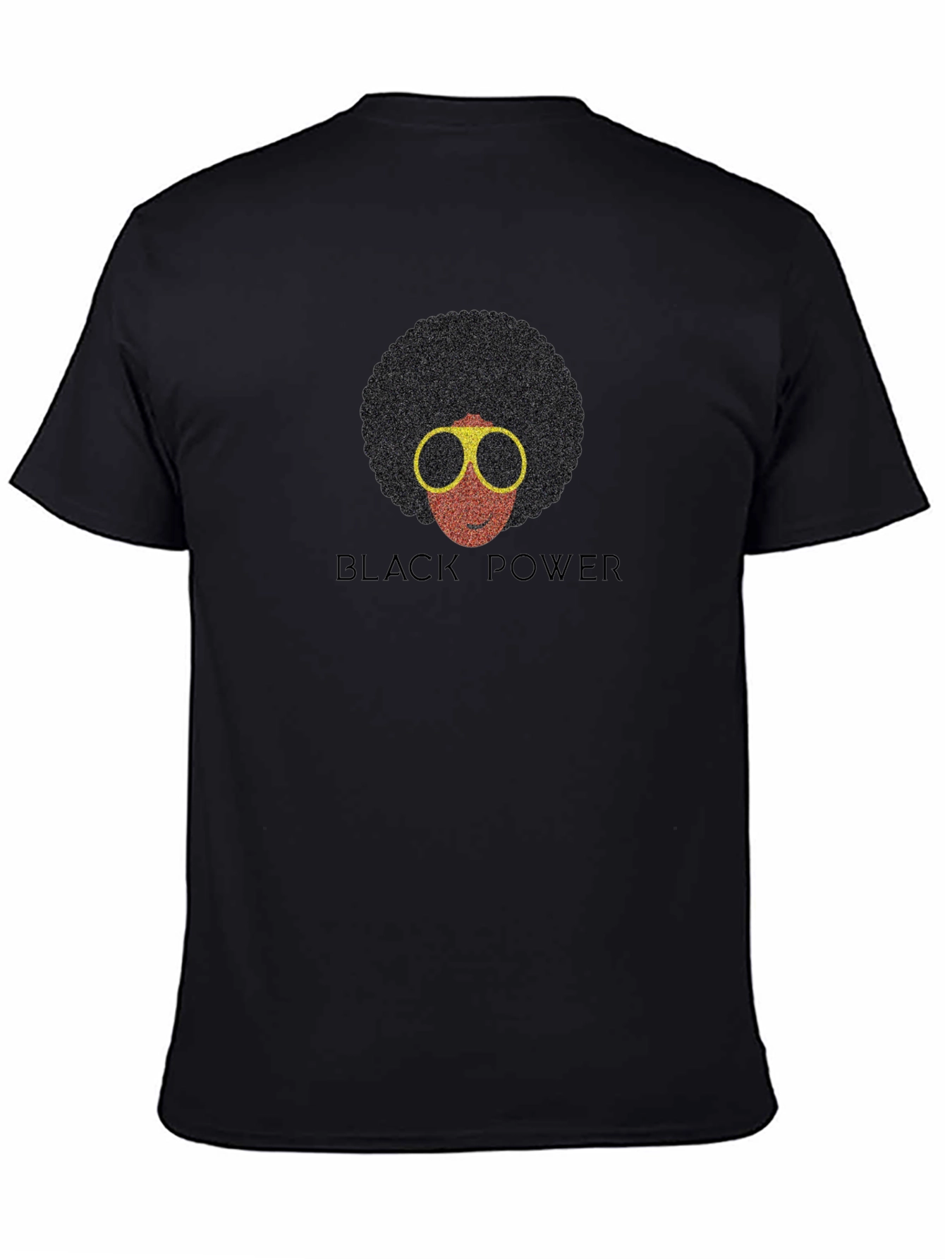 Black Power Afro T-Shirt - Retro Style