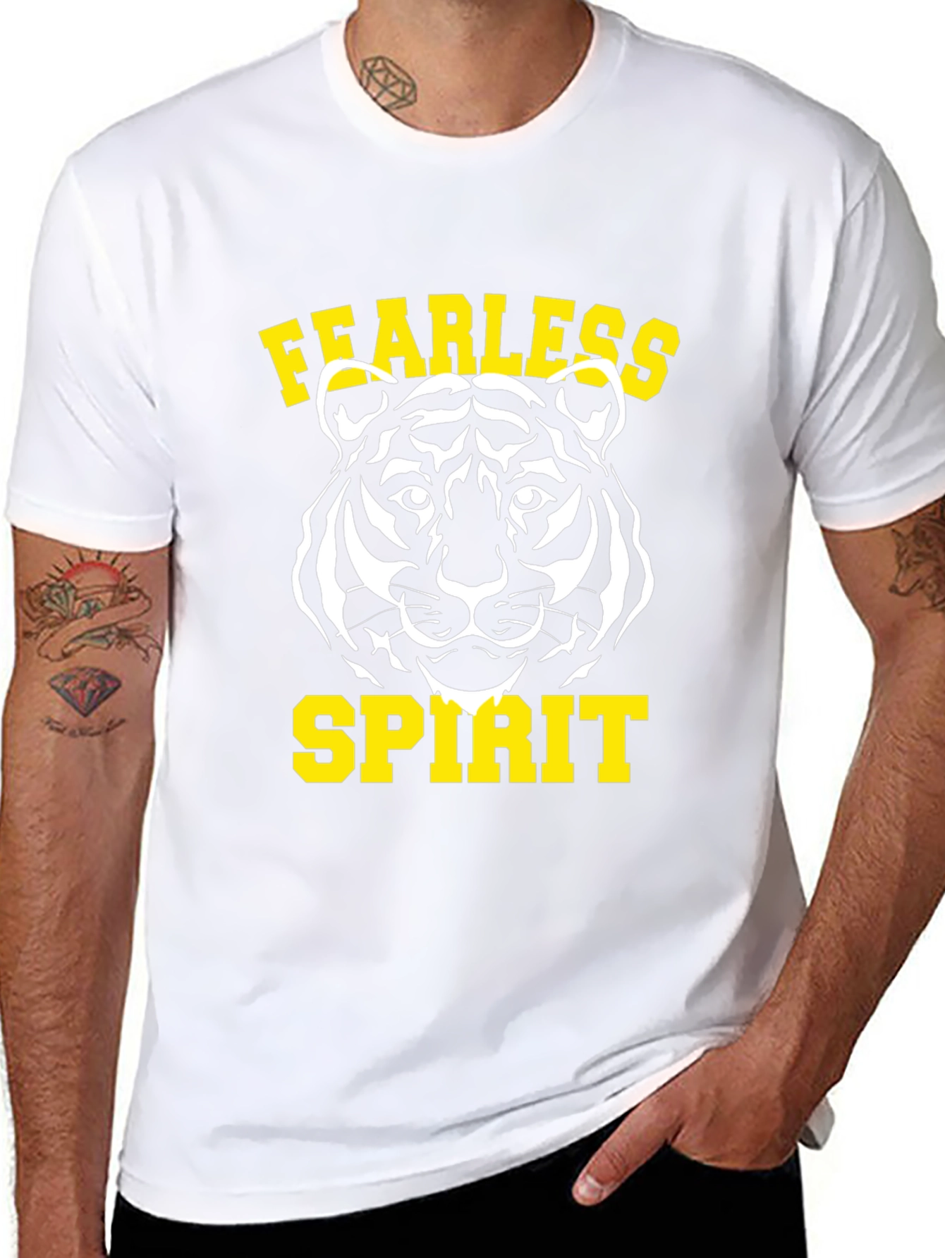 Fearless Spirit Tiger Graphic Tee