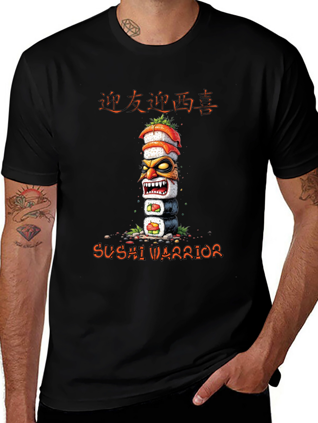 Sushi Warrior Graphic Tee