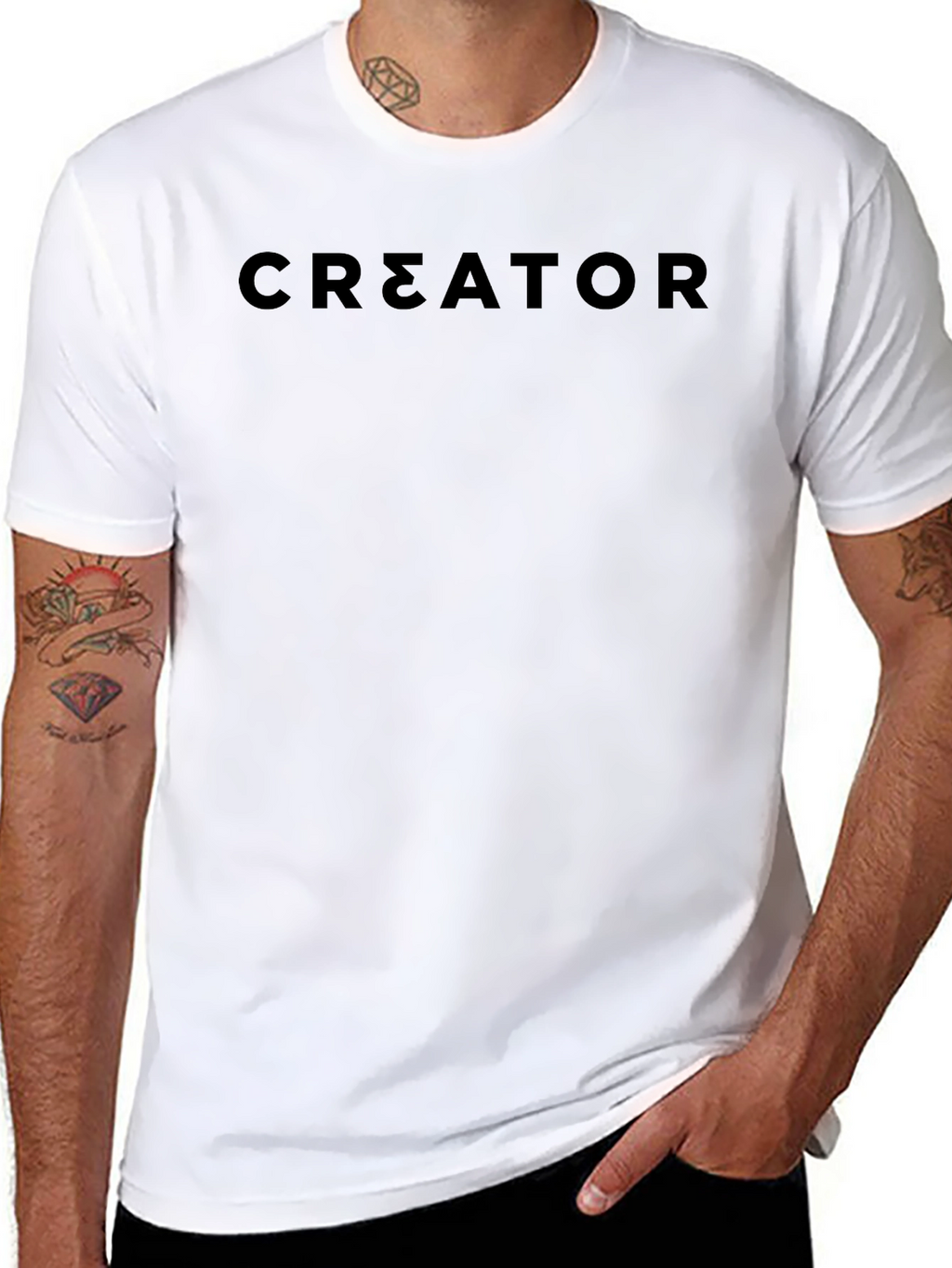 Creator Black T-Shirt - Minimalist Design