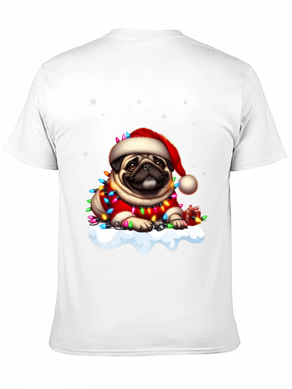 Festive Pug Christmas T-Shirt