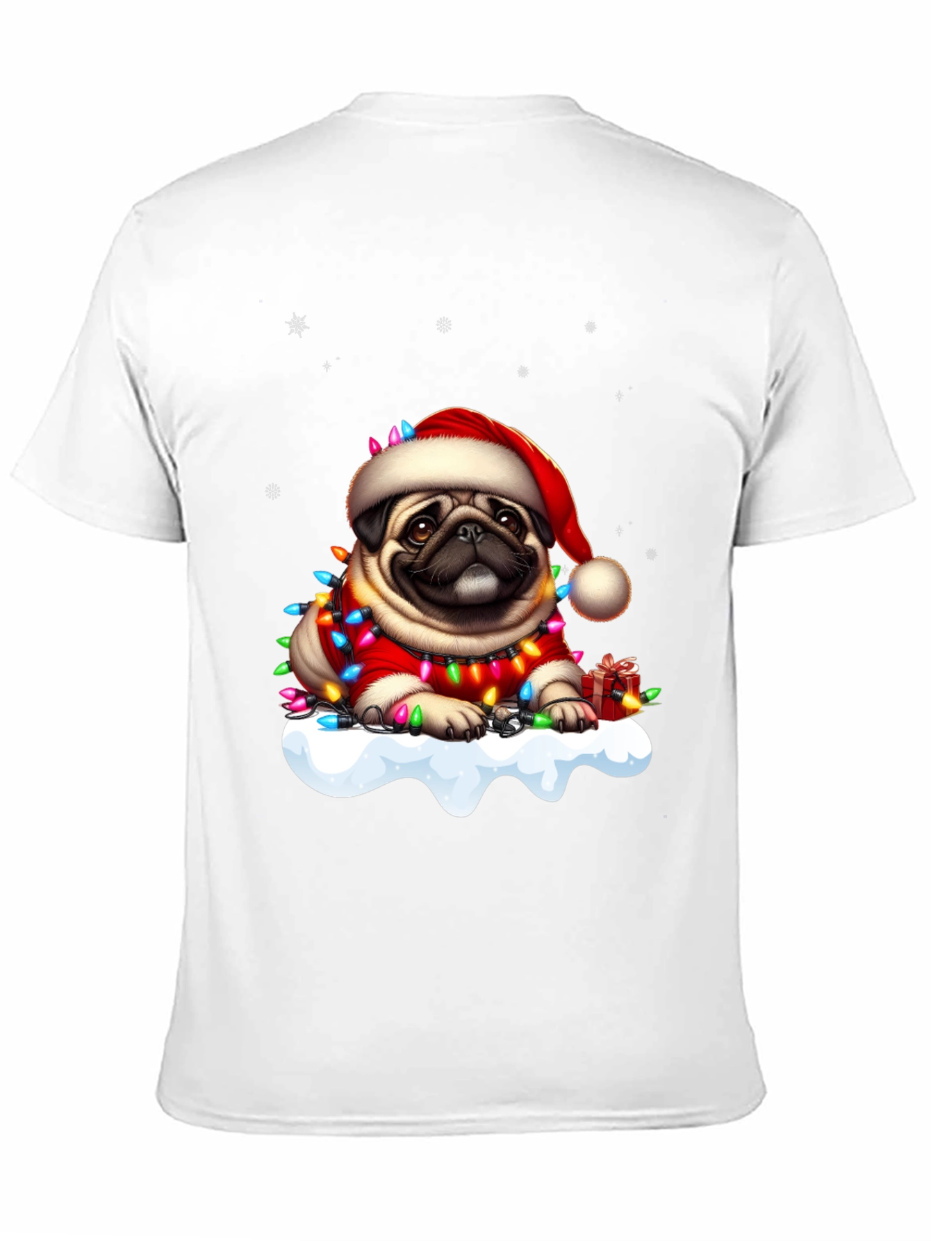 Festive Pug Christmas T-Shirt