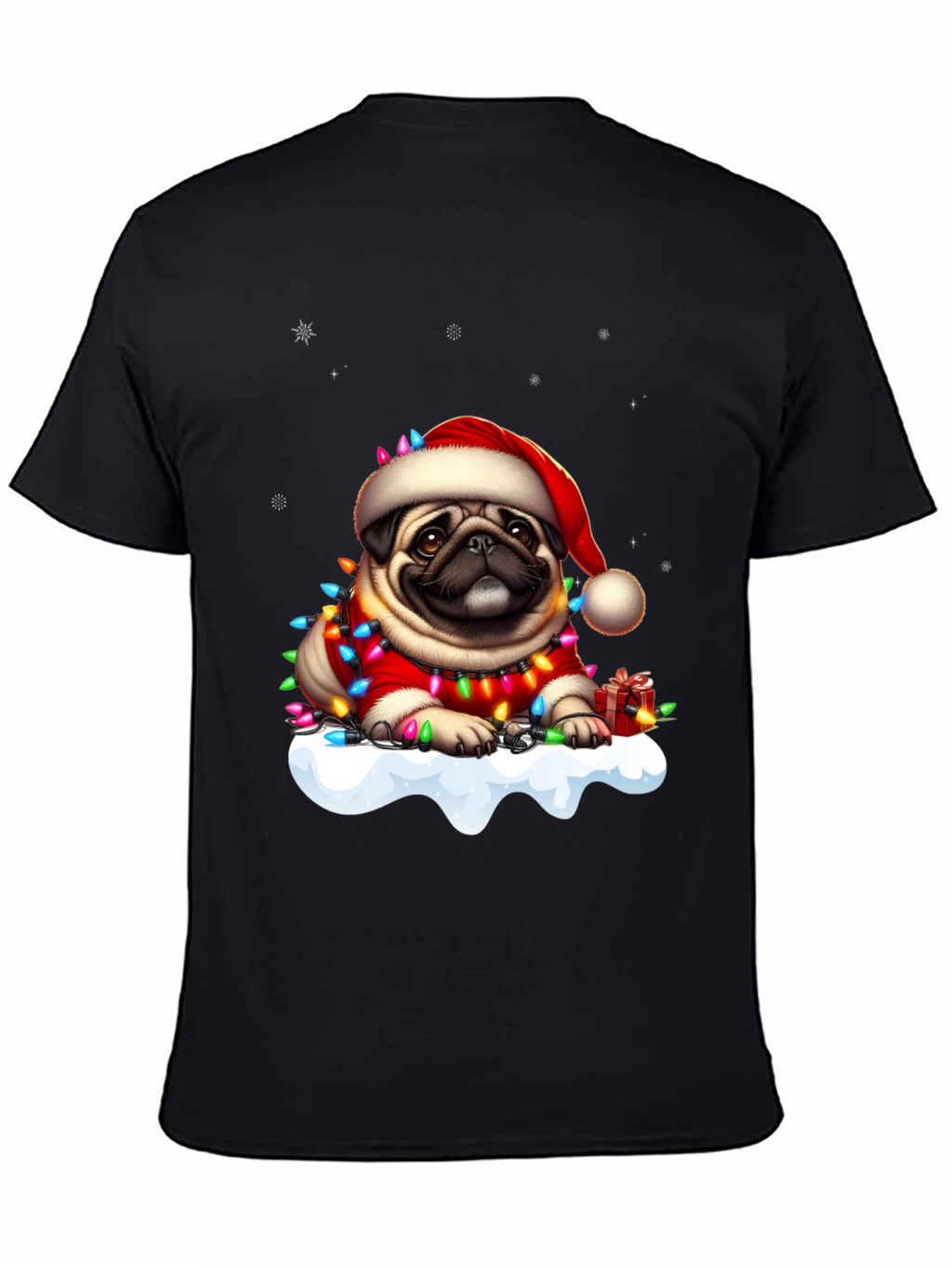 Festive Pug Christmas T-Shirt