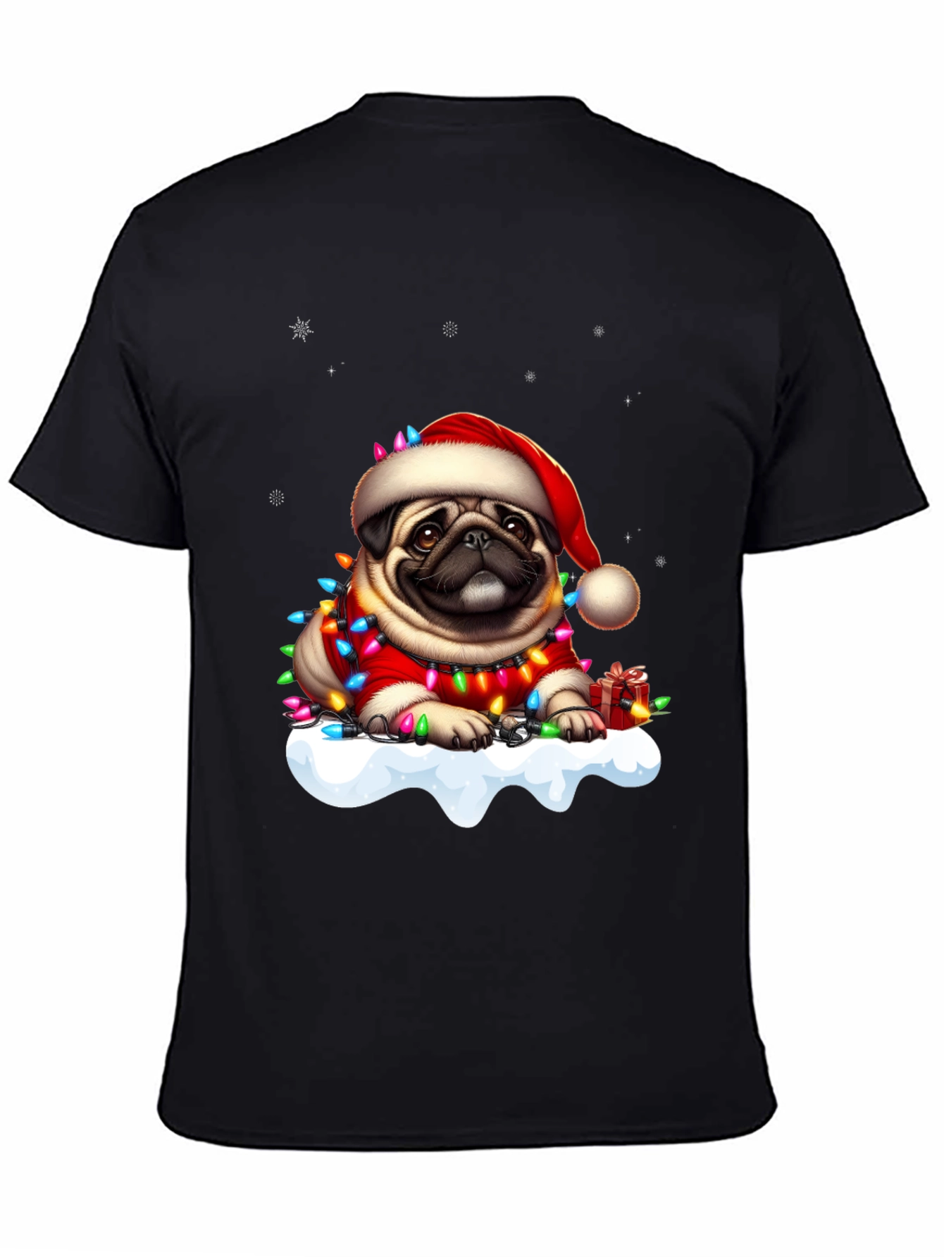 Festive Pug Christmas T-Shirt