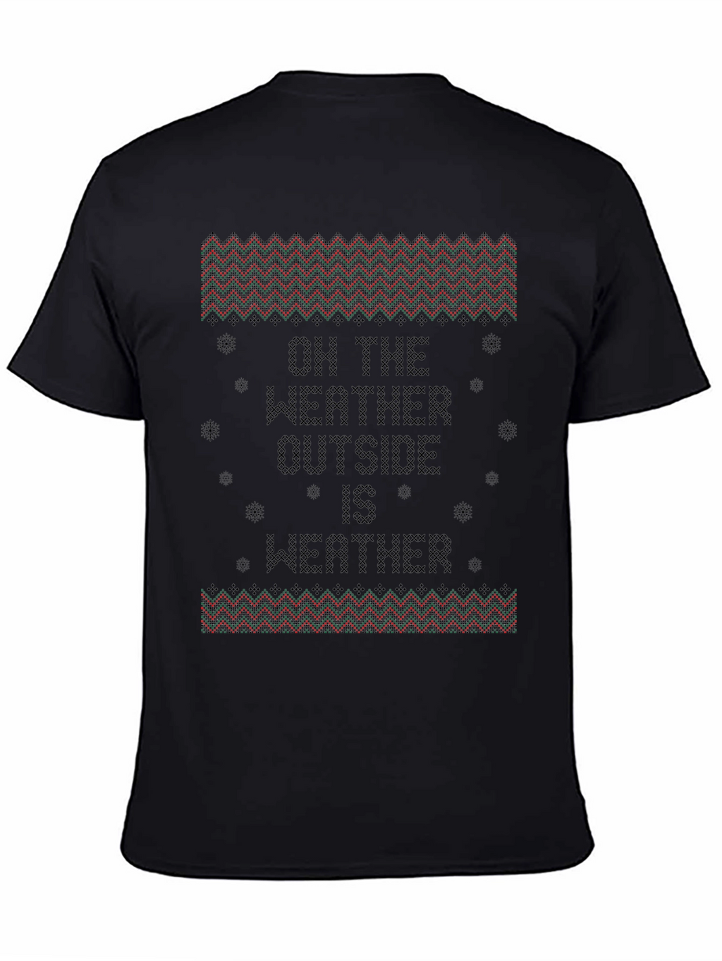 Funny Weather Ugly Christmas T-Shirt