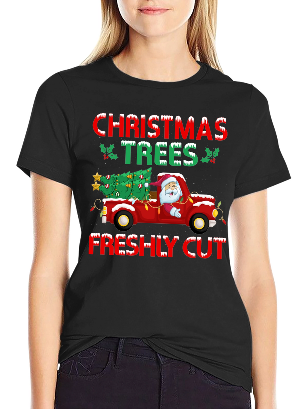 Christmas Trees Freshly Cut Graphic Tee