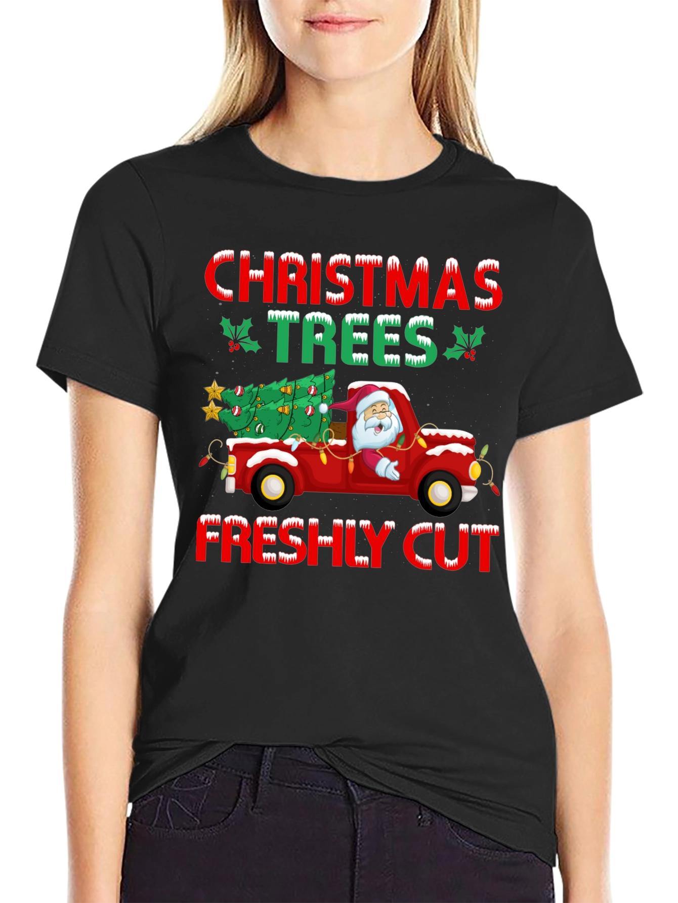 Christmas Trees Freshly Cut Graphic Tee