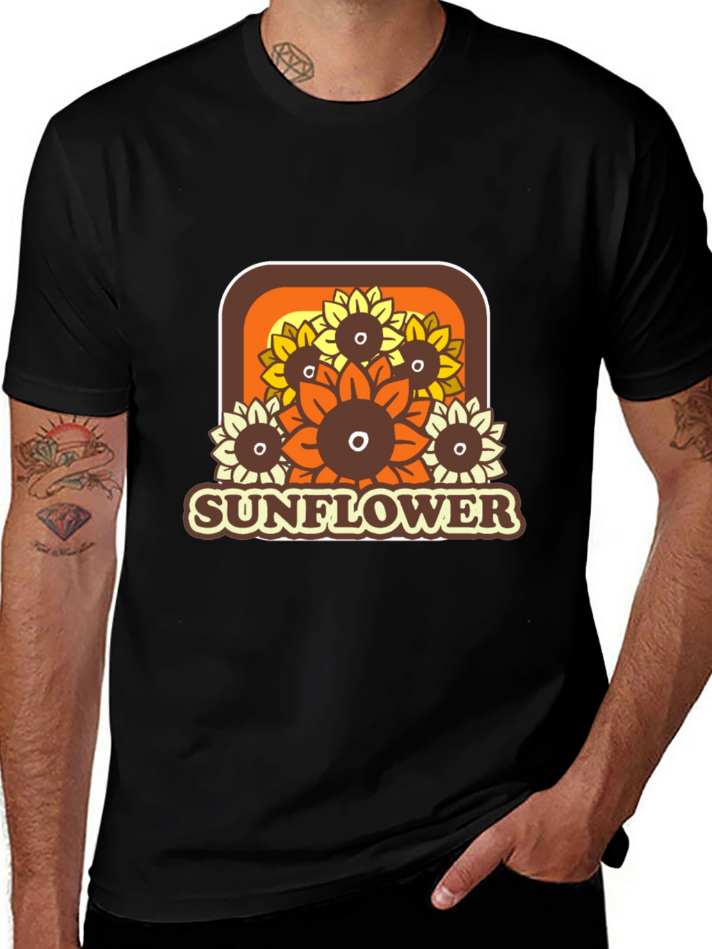 Retro Sunflower Graphic Tee