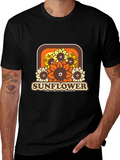 Retro Sunflower Graphic Tee