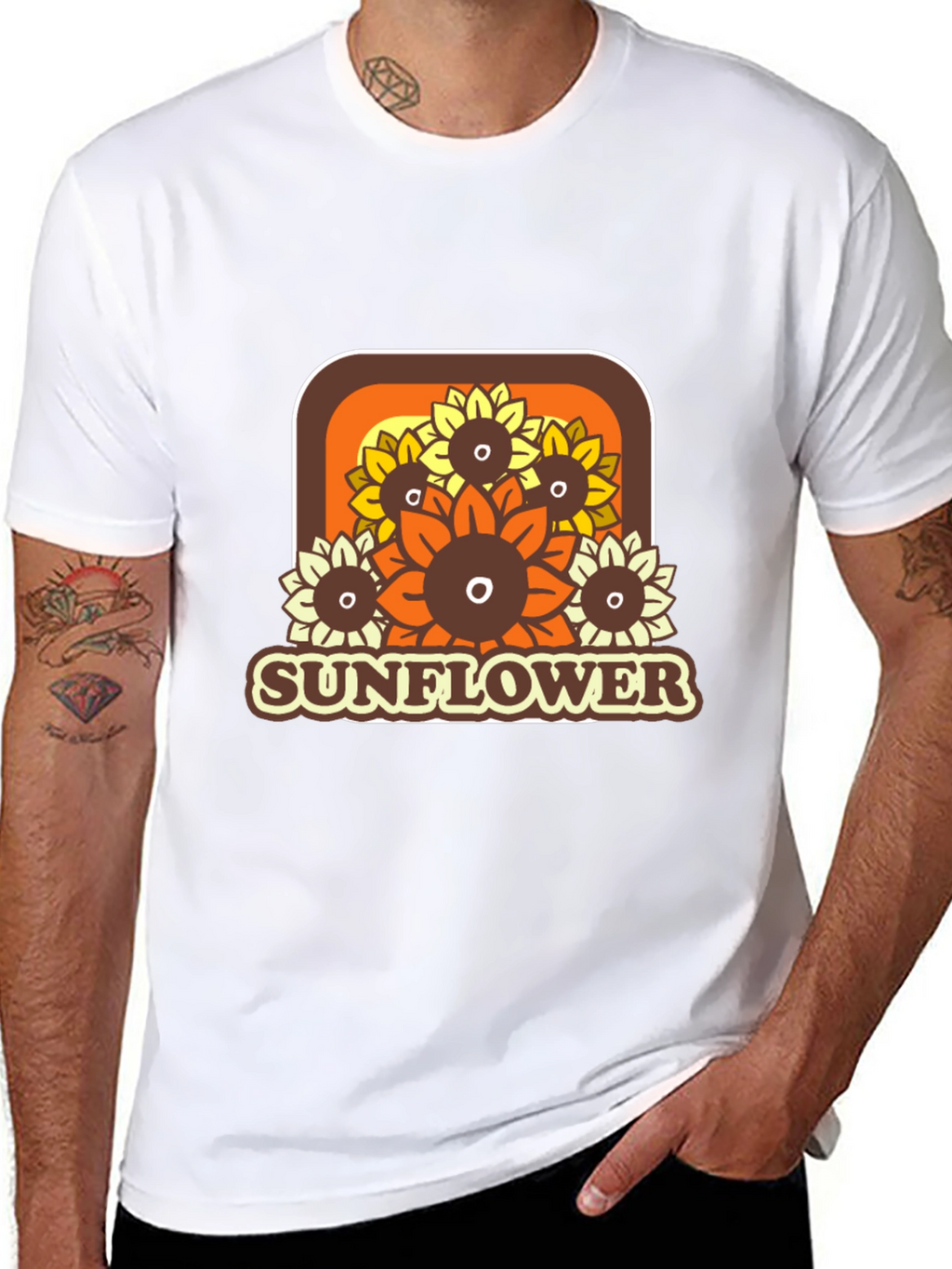 Retro Sunflower Graphic Tee