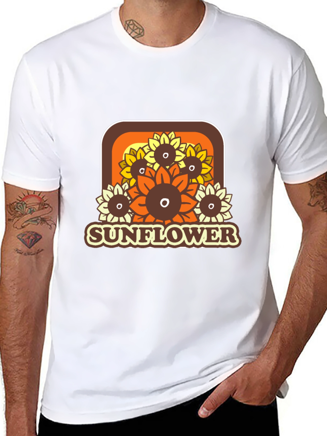 Retro Sunflower Graphic Tee
