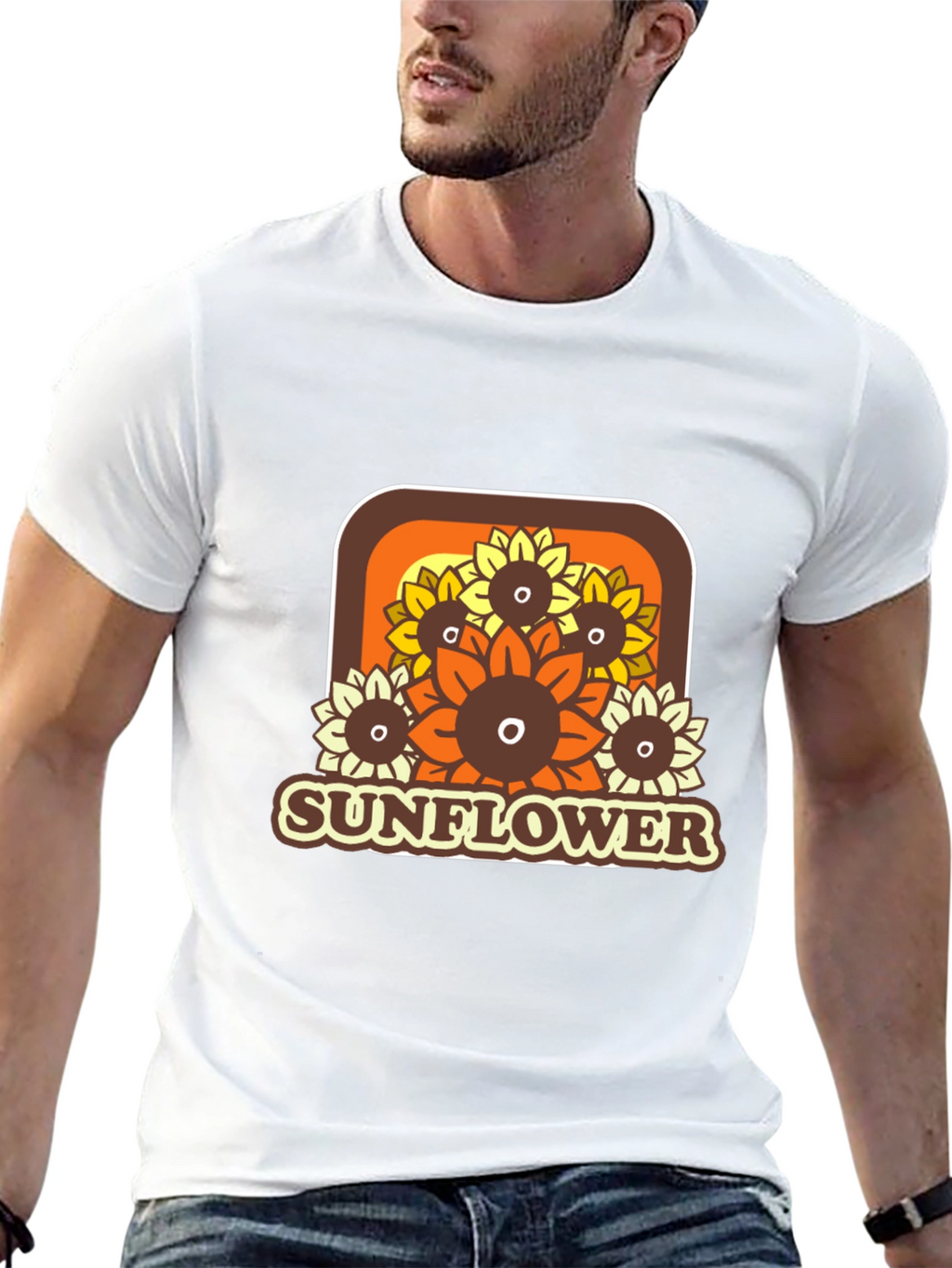 Retro Sunflower Graphic Tee