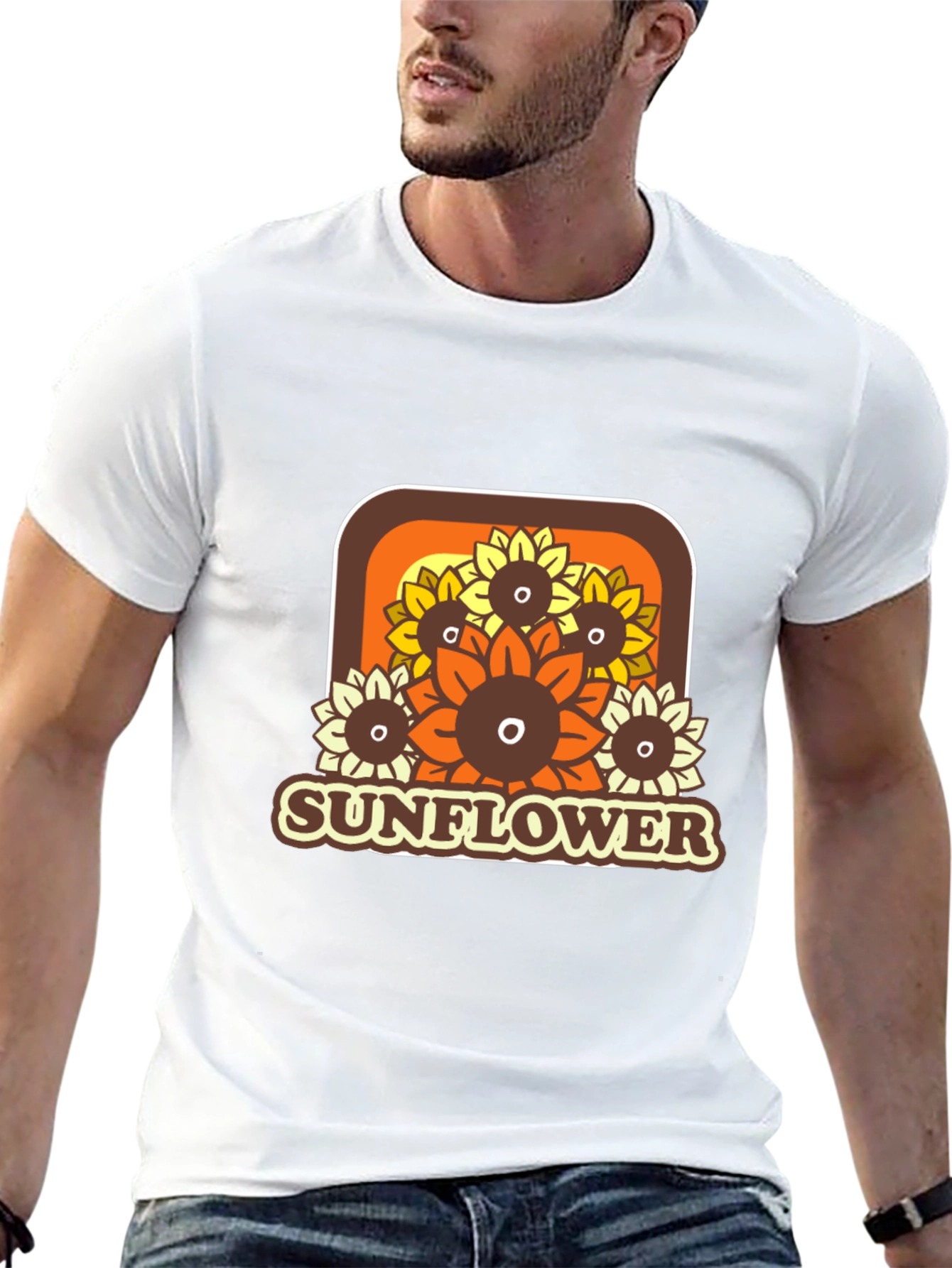 Retro Sunflower Graphic Tee