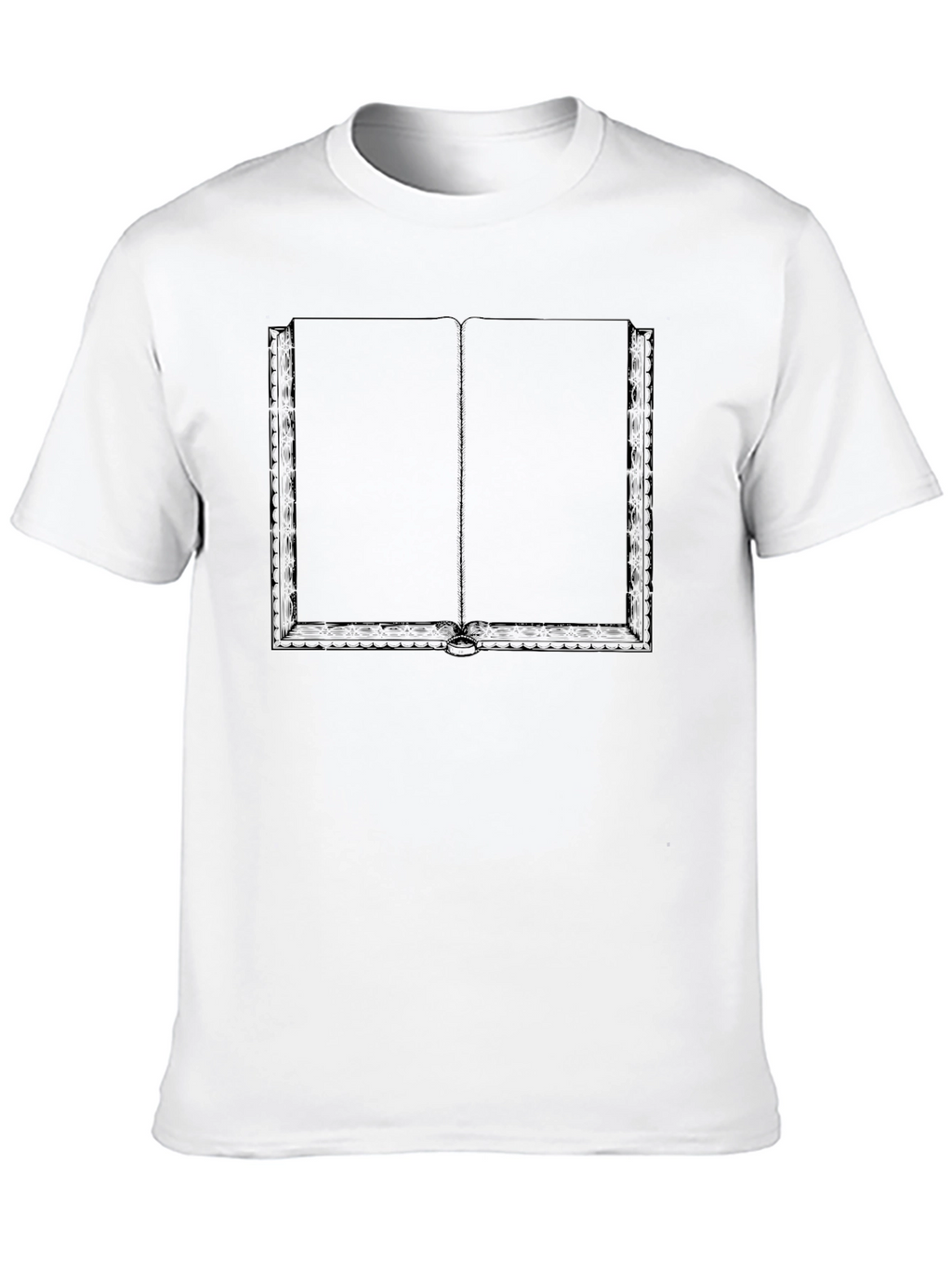 Open Book Graphic Tee - Black Novelty Shirt