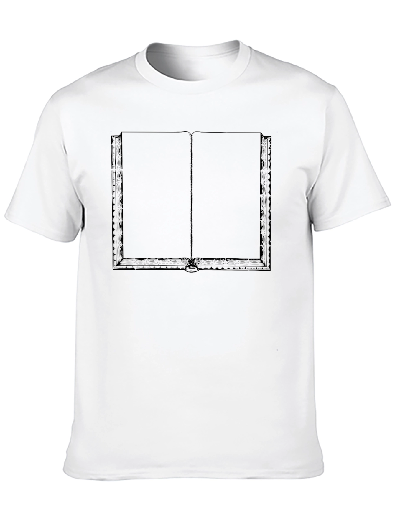 Open Book Graphic Tee - Black Novelty Shirt