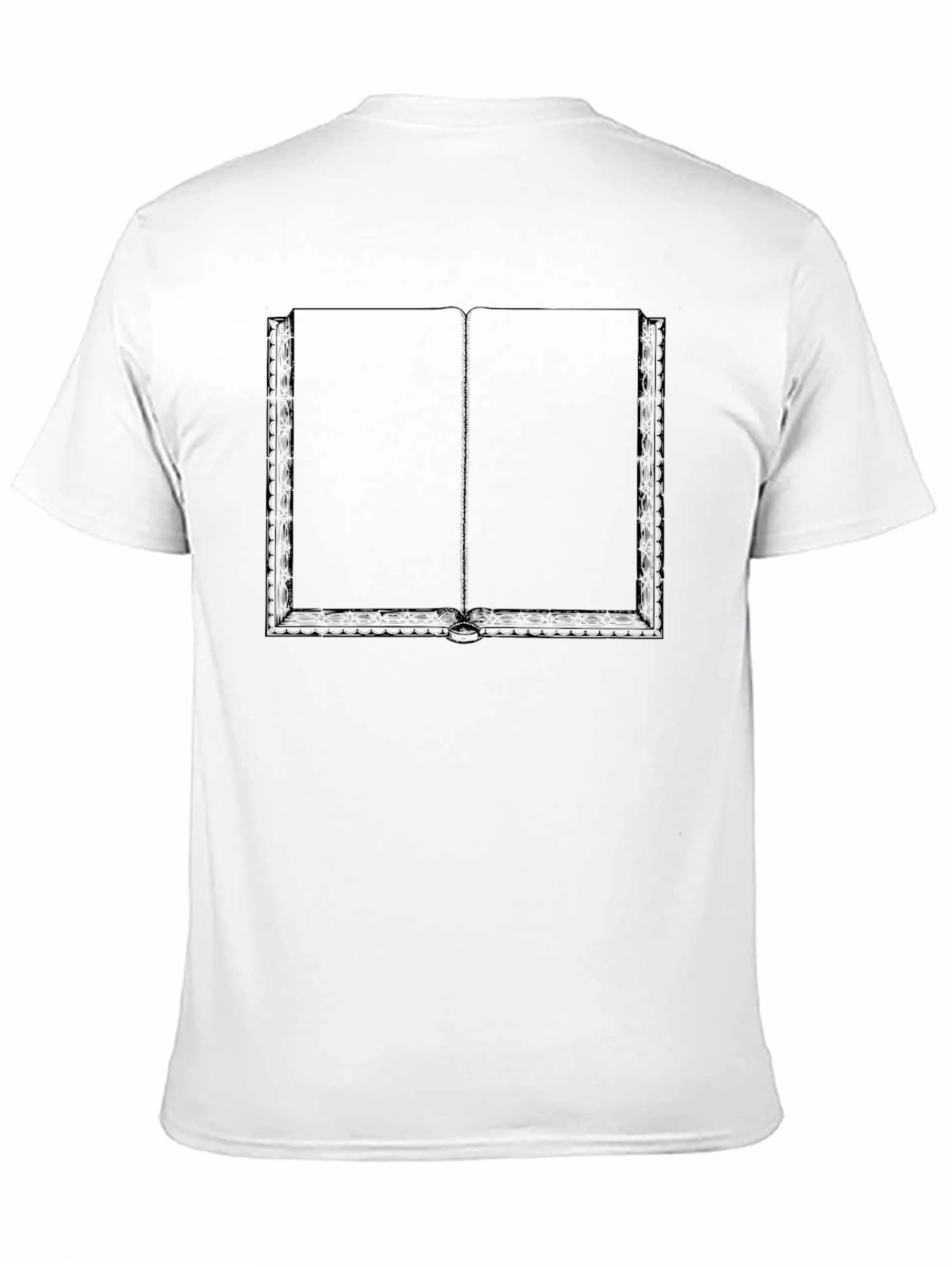 Open Book Graphic Tee - Black Novelty Shirt