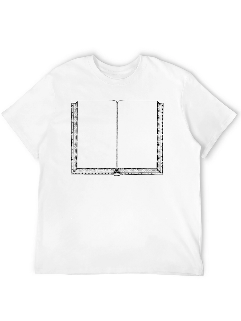 Open Book Graphic Tee - Black Novelty Shirt