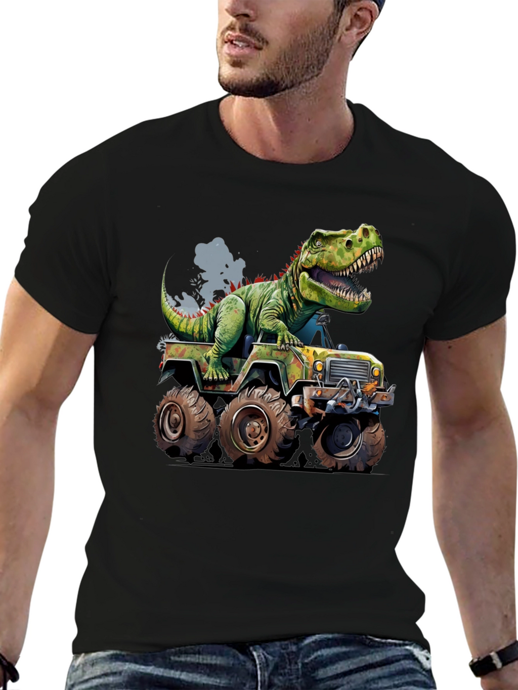 Dino Jeep T-Shirt - Ride into Adventure!