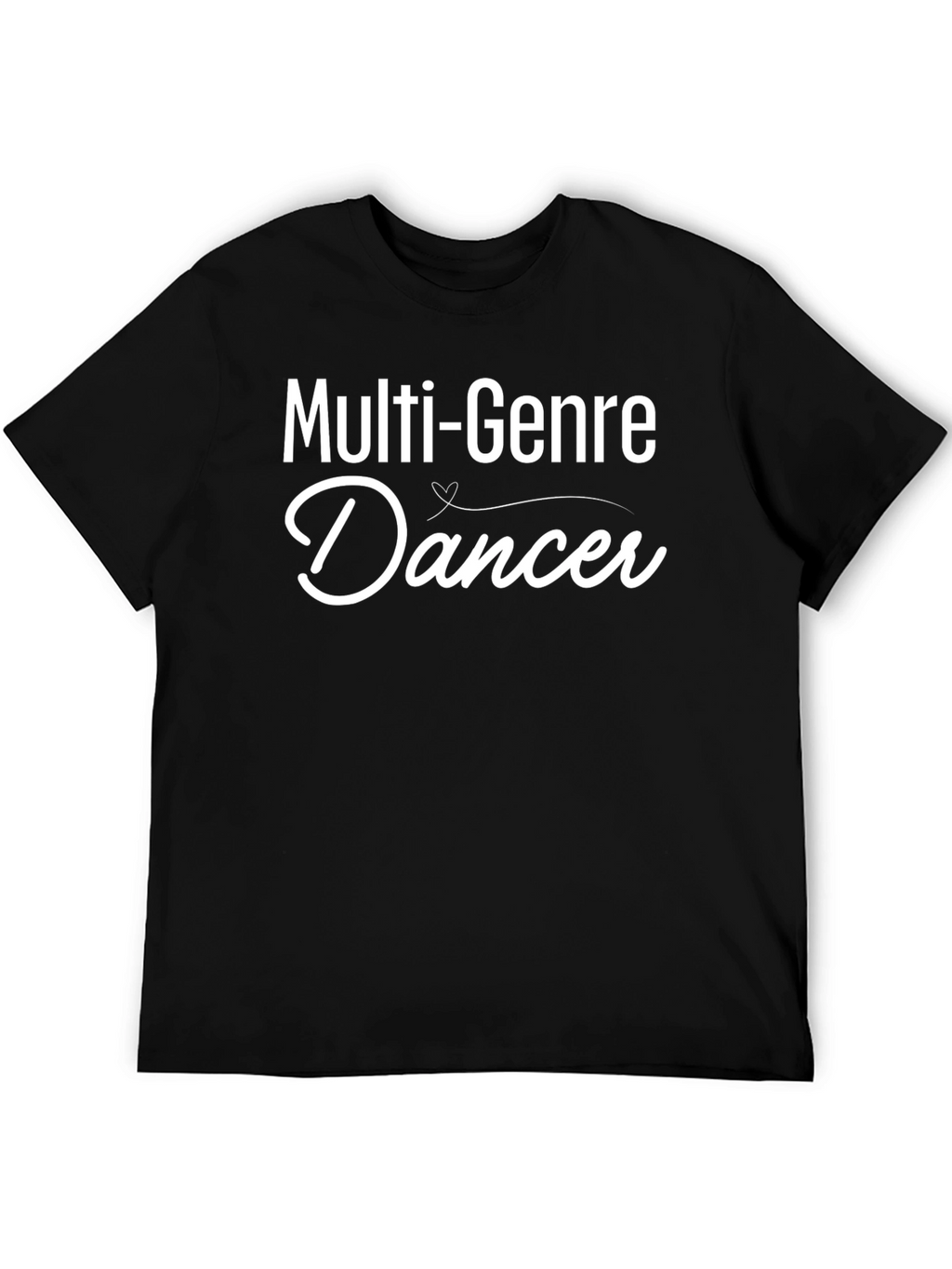 Multi-Genre Dancer Graphic Tee - Stylish Black T-Shirt