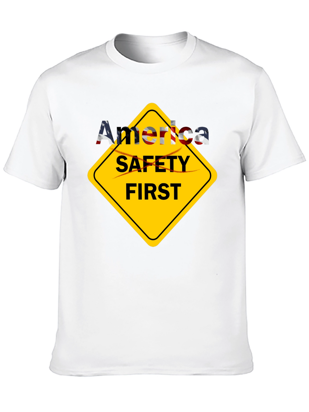 America Safety First T-Shirt - Patriotic Tee