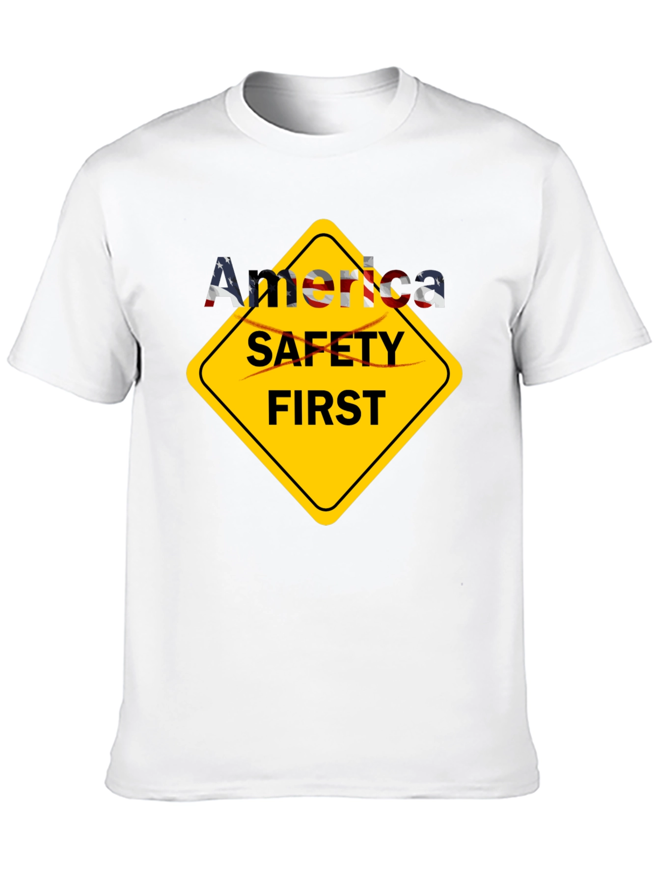 America Safety First T-Shirt - Patriotic Tee