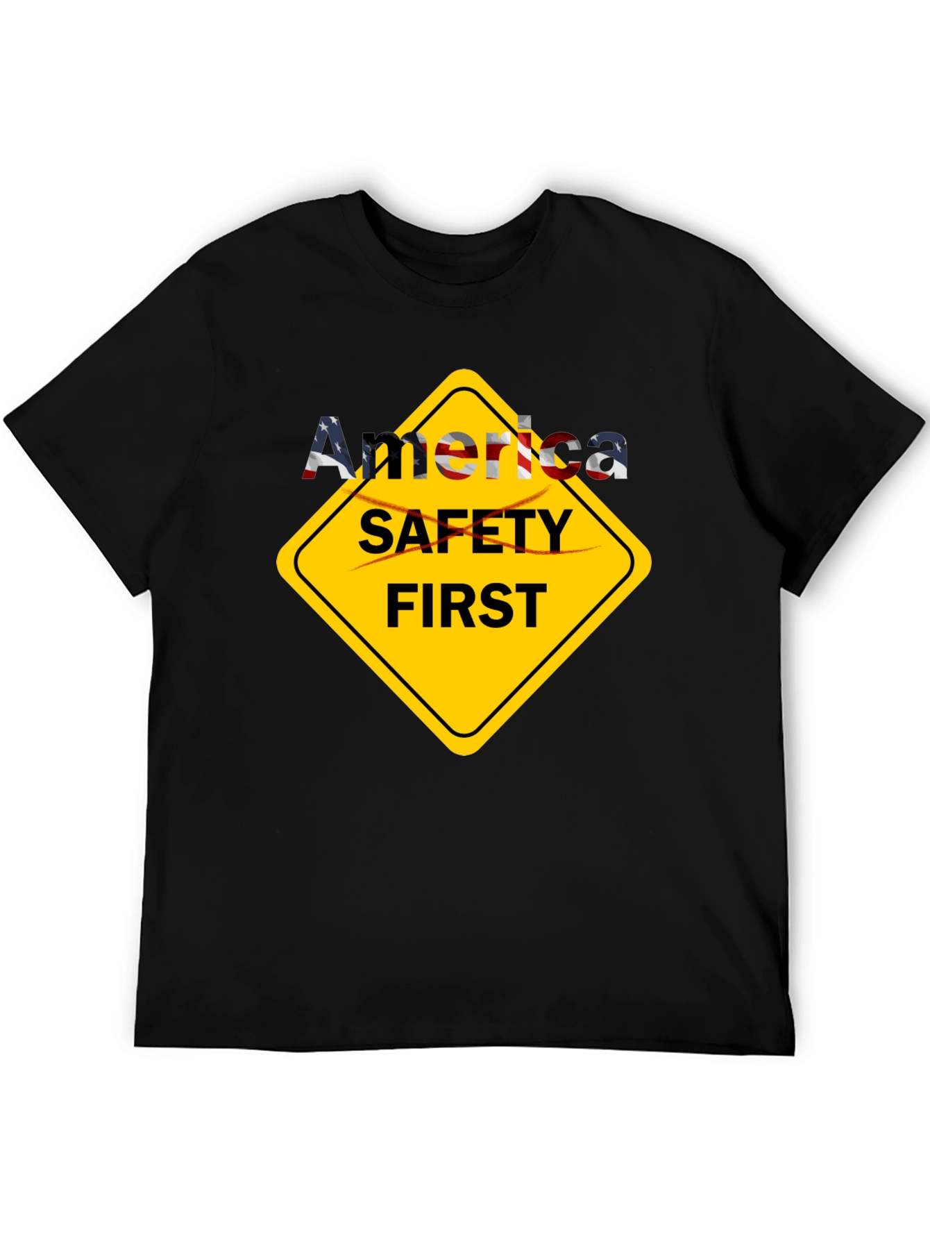 America Safety First T-Shirt - Patriotic Tee